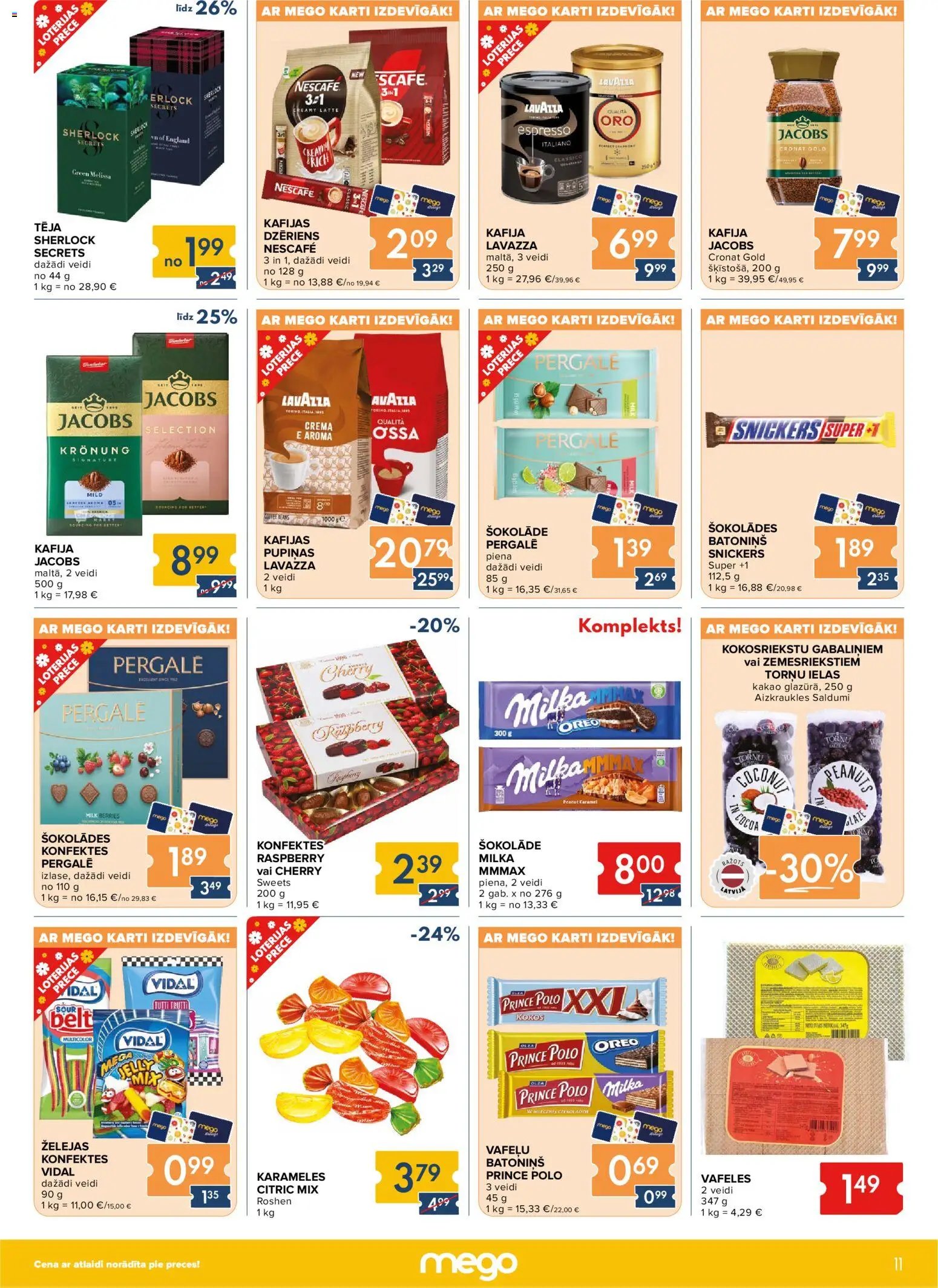 Mego Akciju buklets