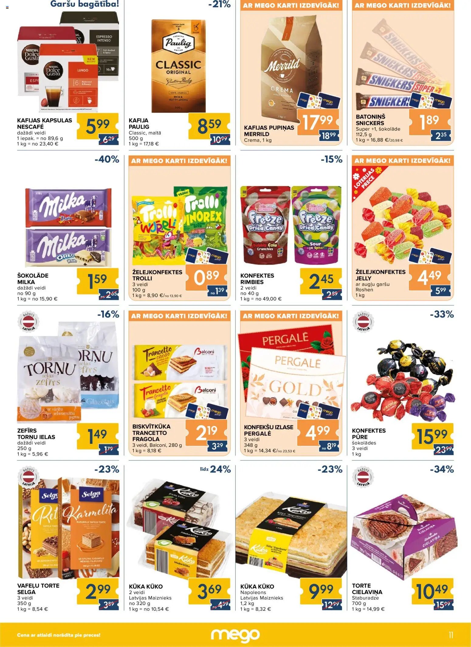 Mego - Akciju buklets