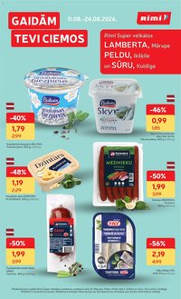 Rimi Super Lambertu Peldu un Sūru piedāvājumi