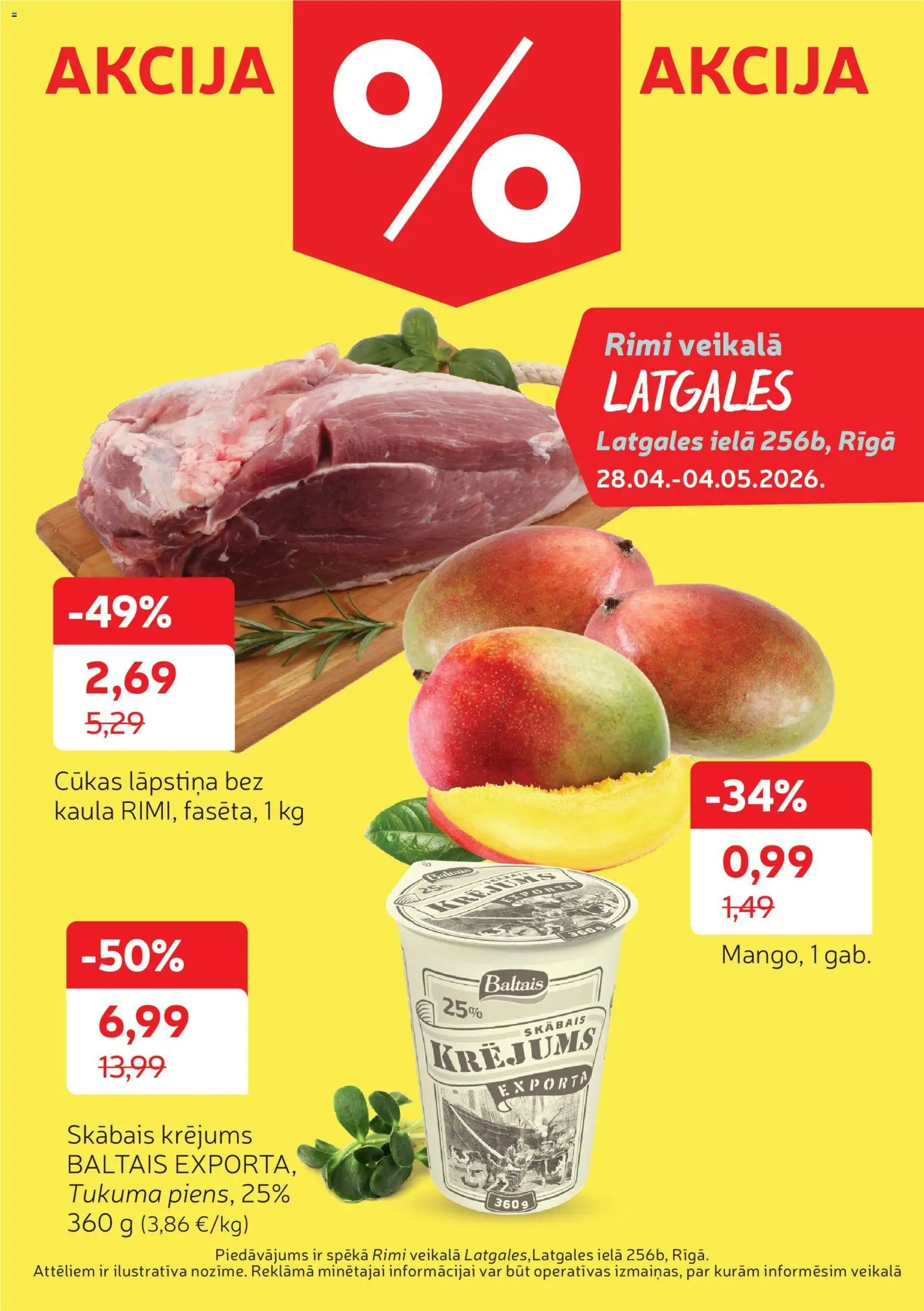 Rimi  Latgales piedāvājumi