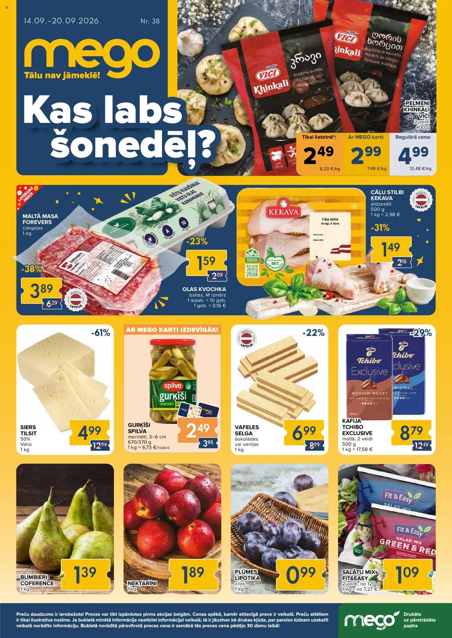 Mego Akciju buklets