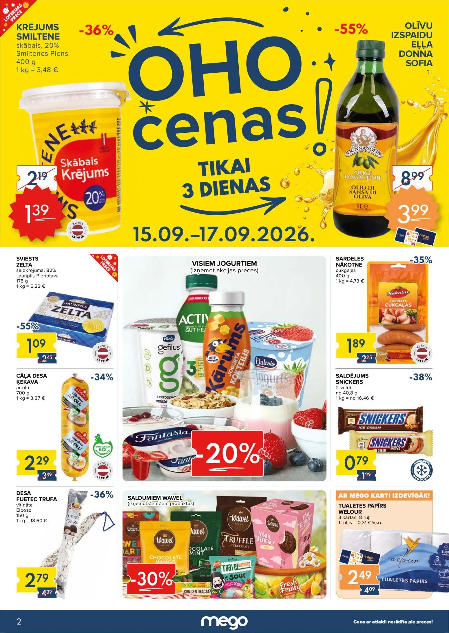 Mego Akciju buklets