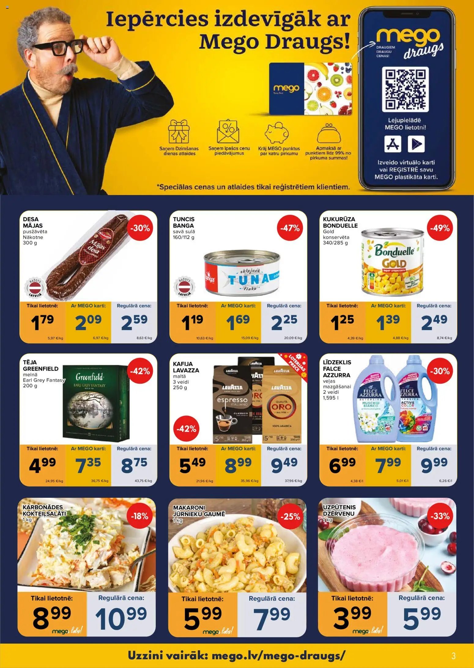Mego Akciju buklets