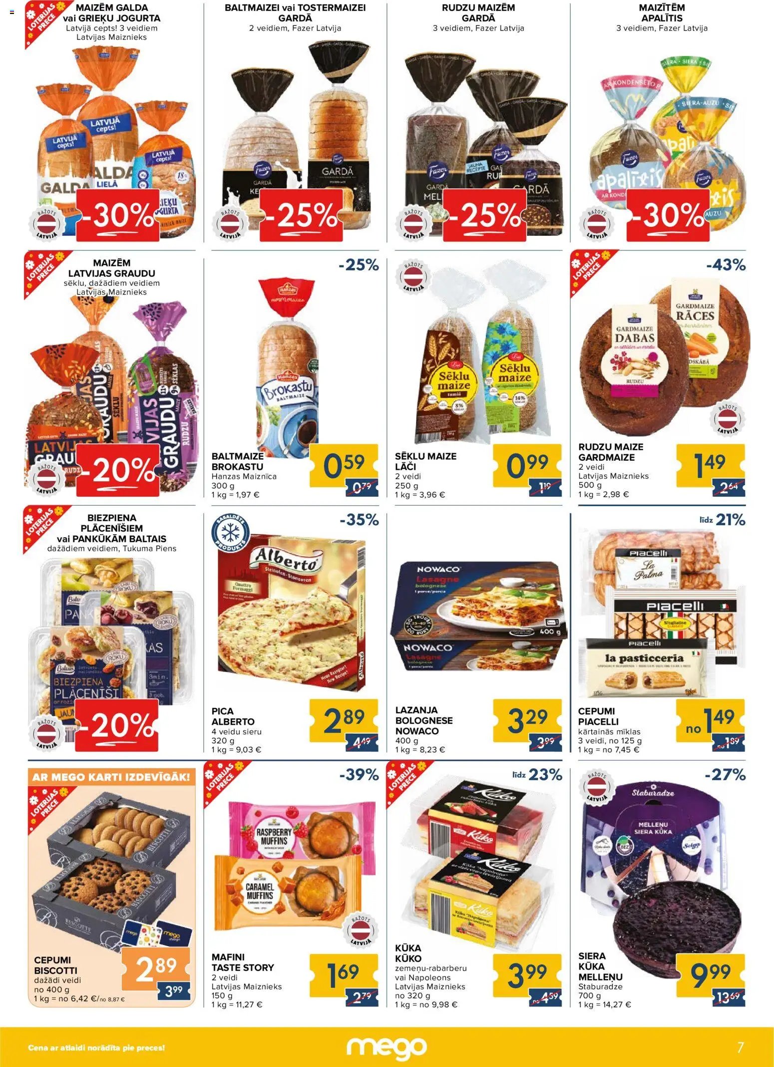 Mego Akciju buklets