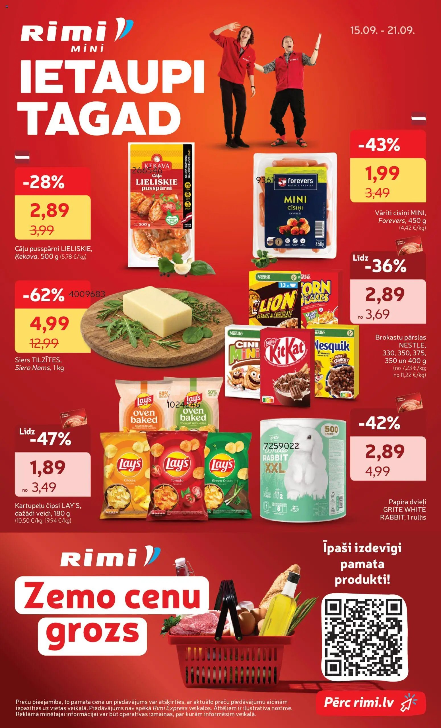 Rimi Mini Rimi akciju buklets