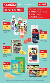 Rimi Super Lambertu Peldu un Sūru specakcija