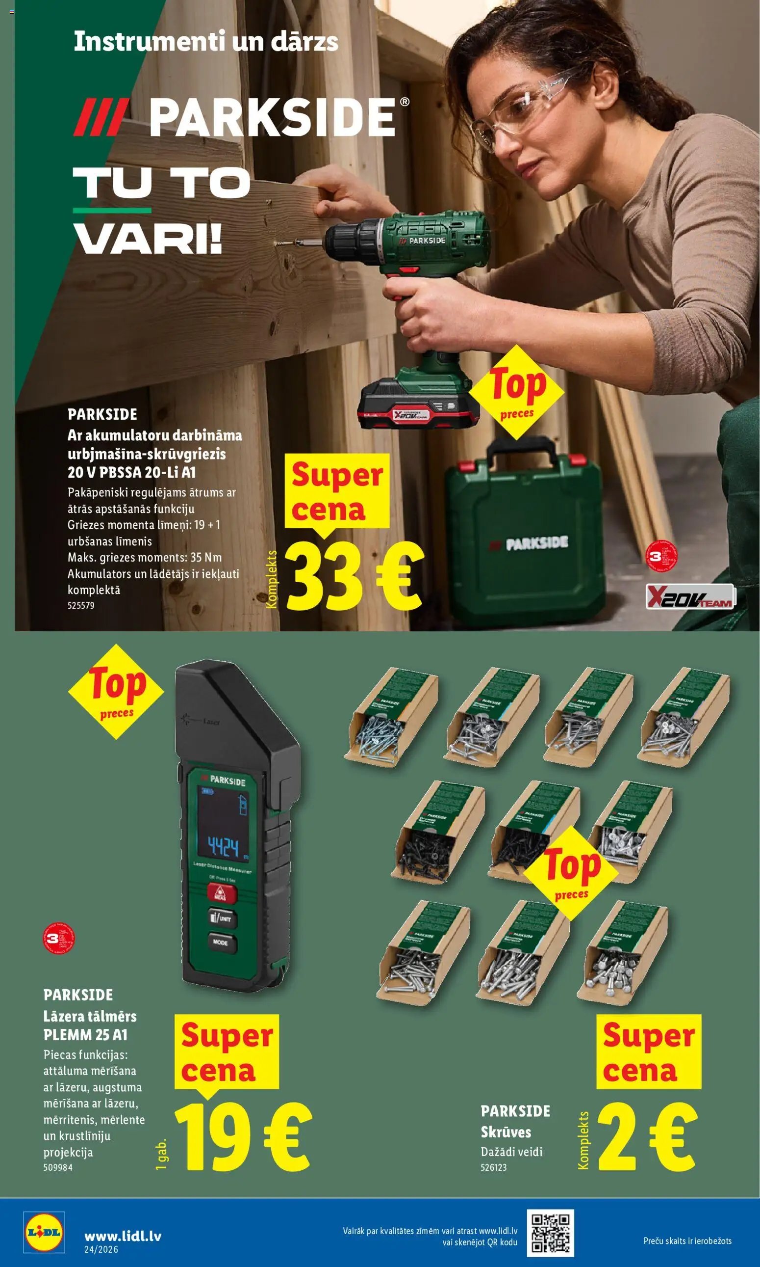 Lidl Nepārtikas preču piedāvājums