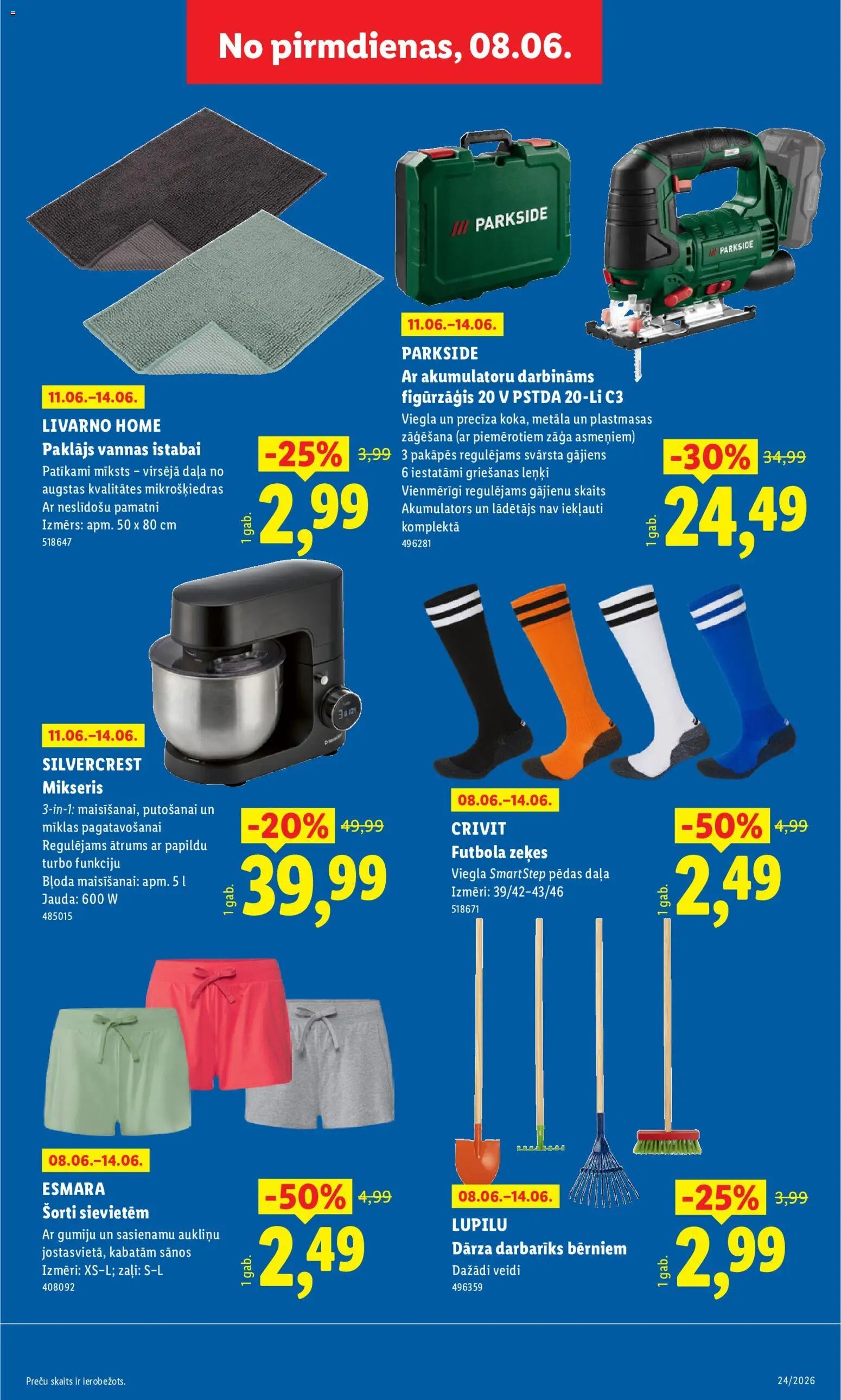 Lidl Nepārtikas preču piedāvājums