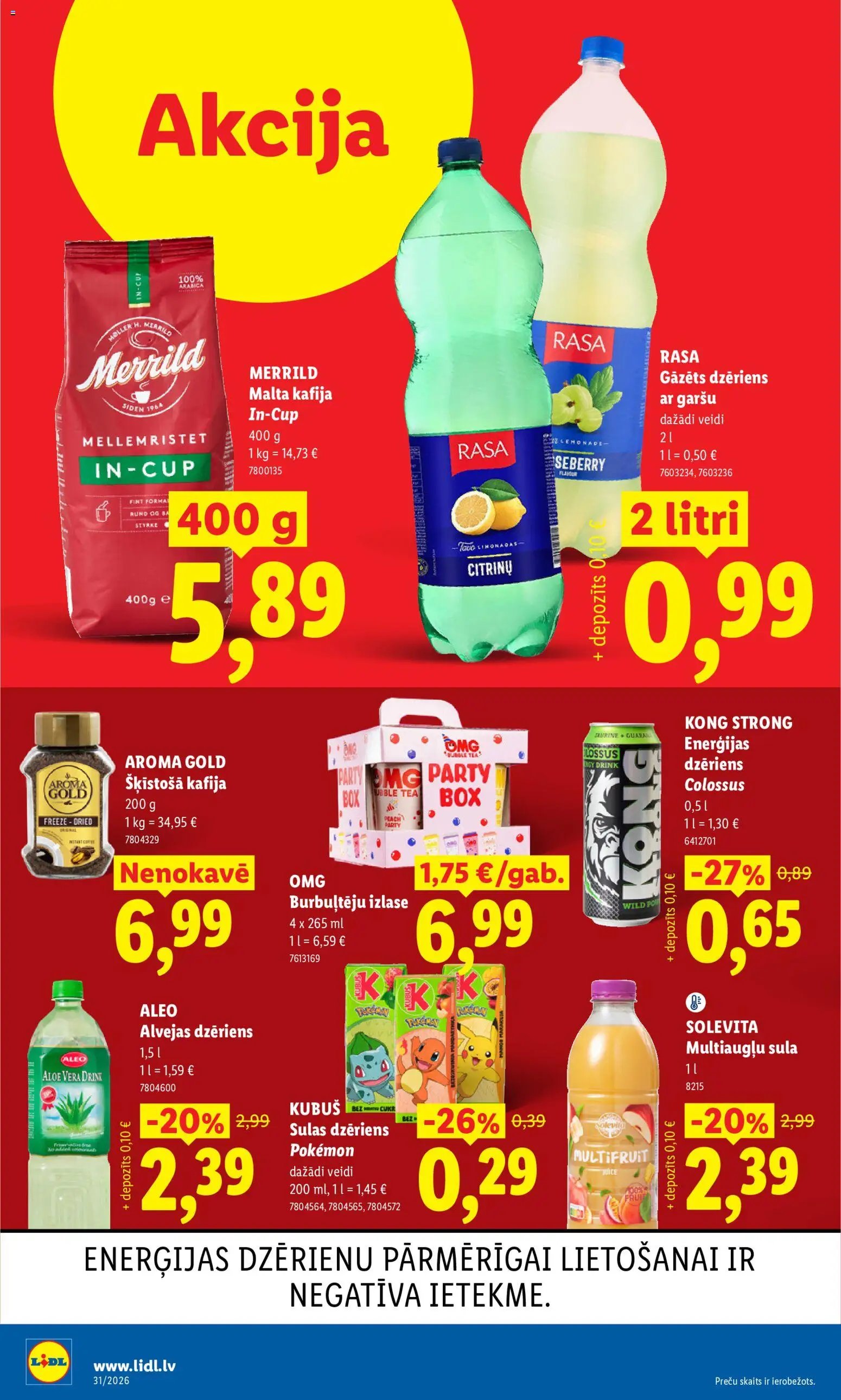 Lidl - Aktuālais akciju buklets