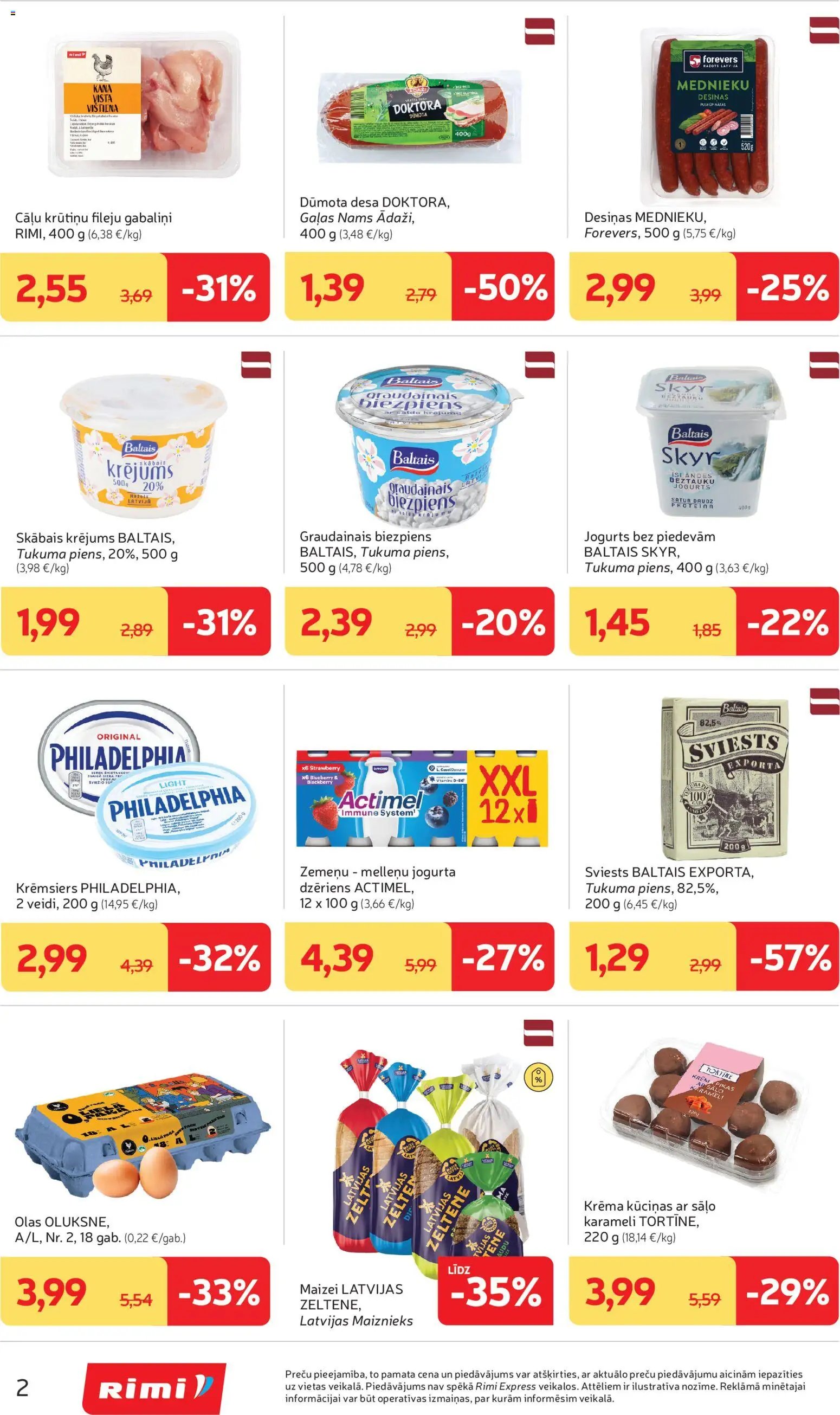 Rimi Mini Rimi akciju buklets