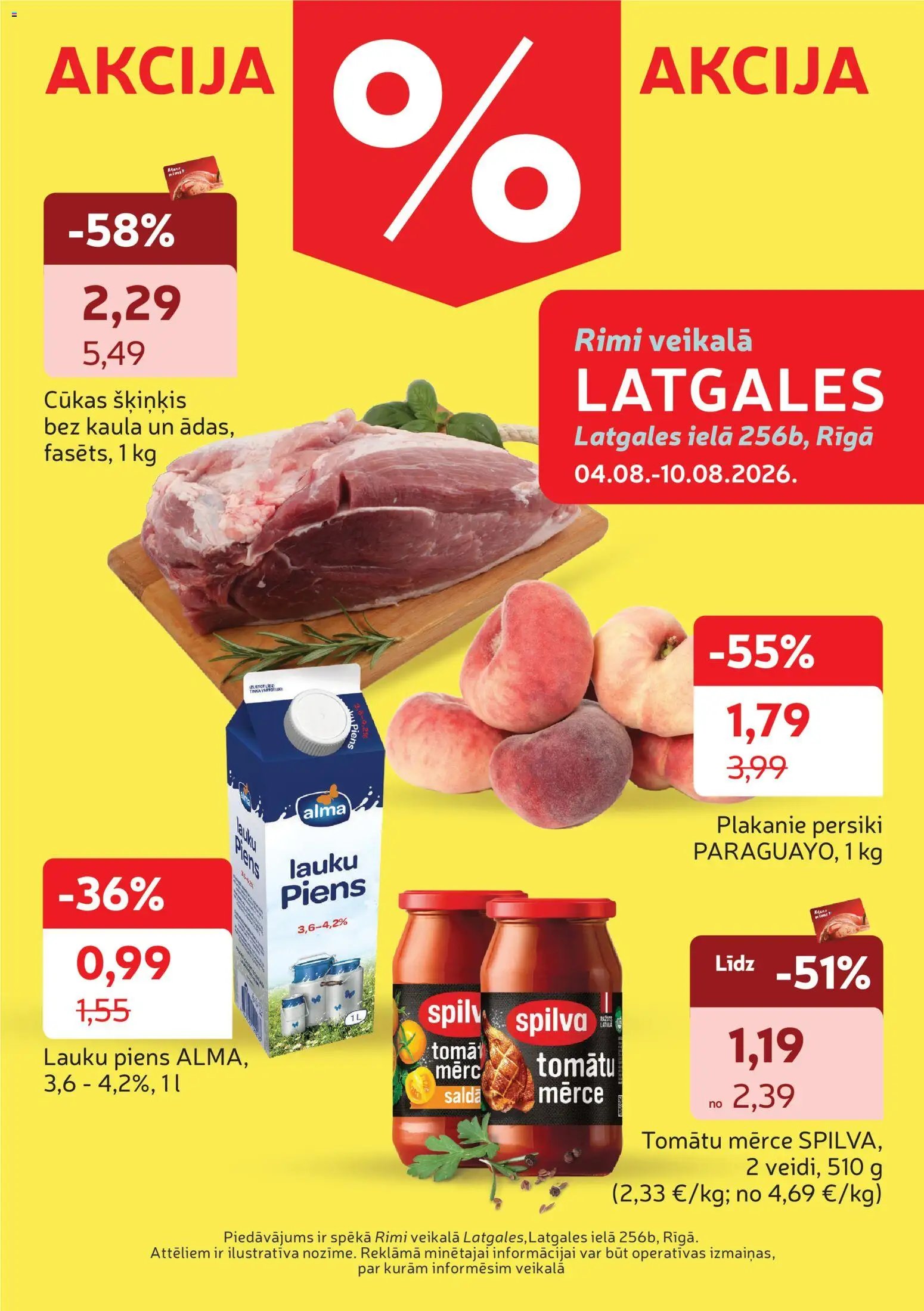 Rimi Latgales piedāvājumi