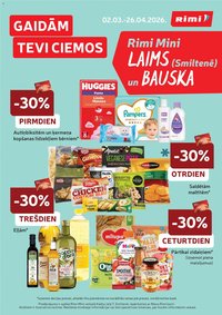 Rimi Mini Rimi akciju buklets