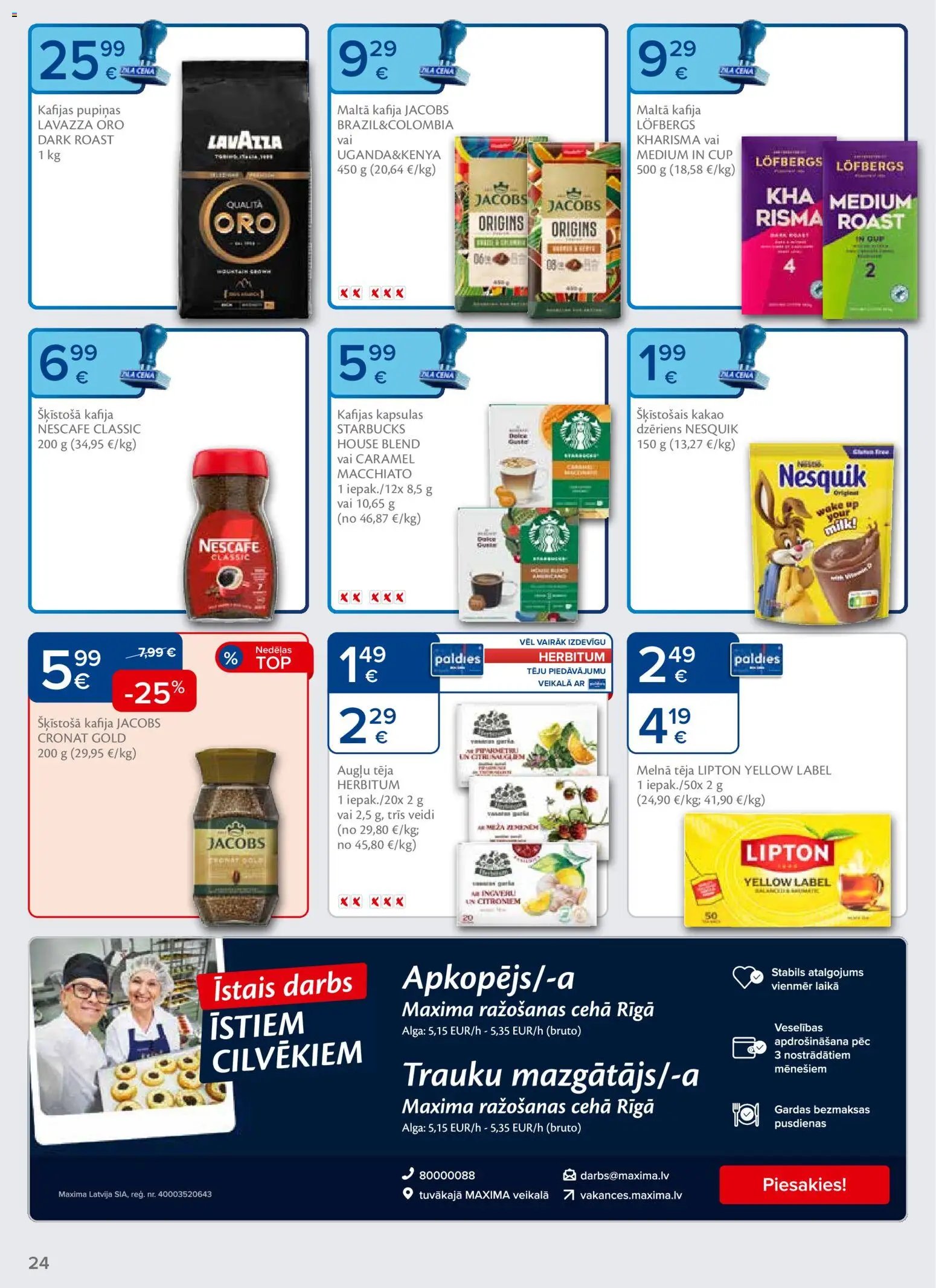 Maxima Akciju buklets