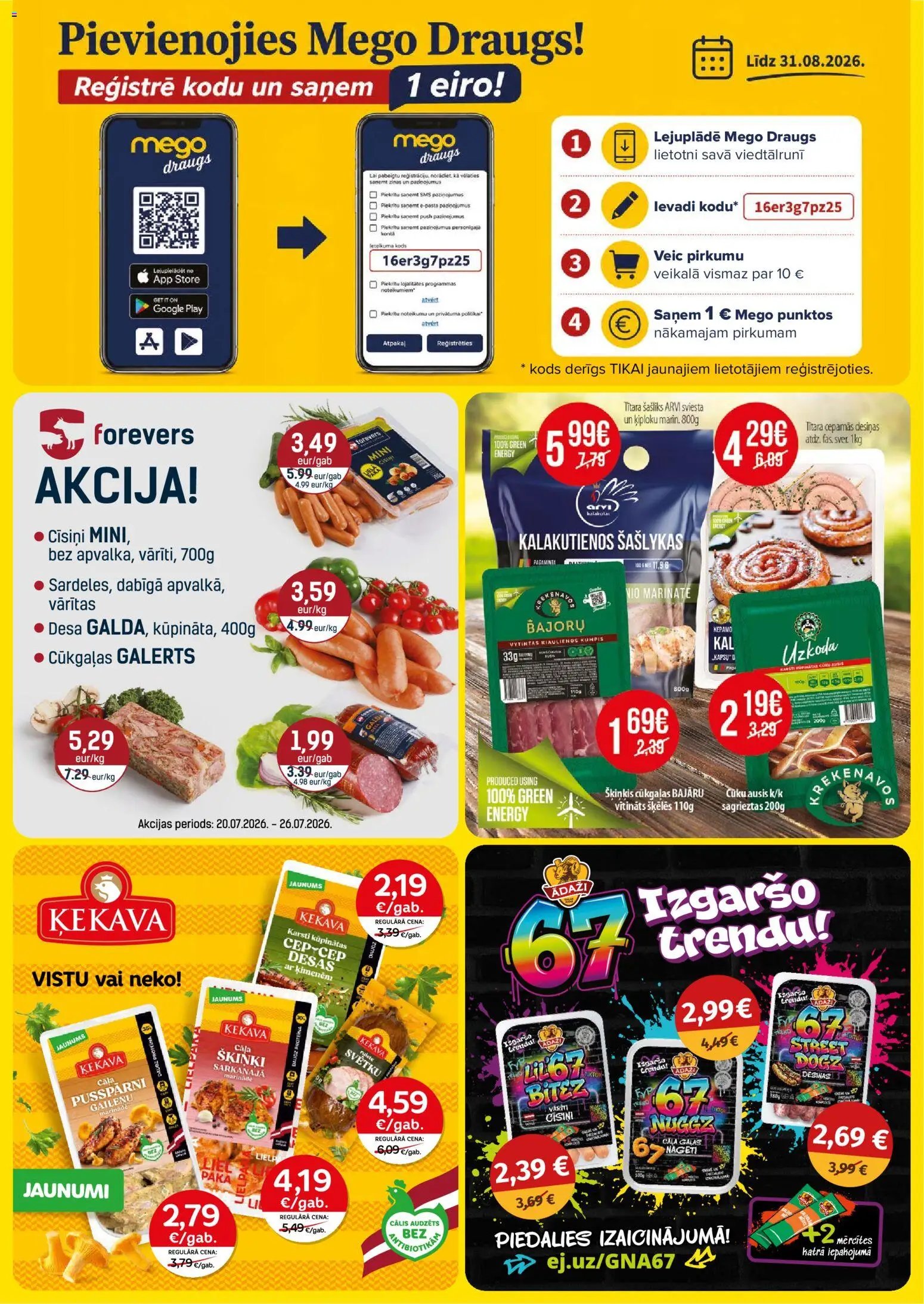 Mego - Akciju buklets