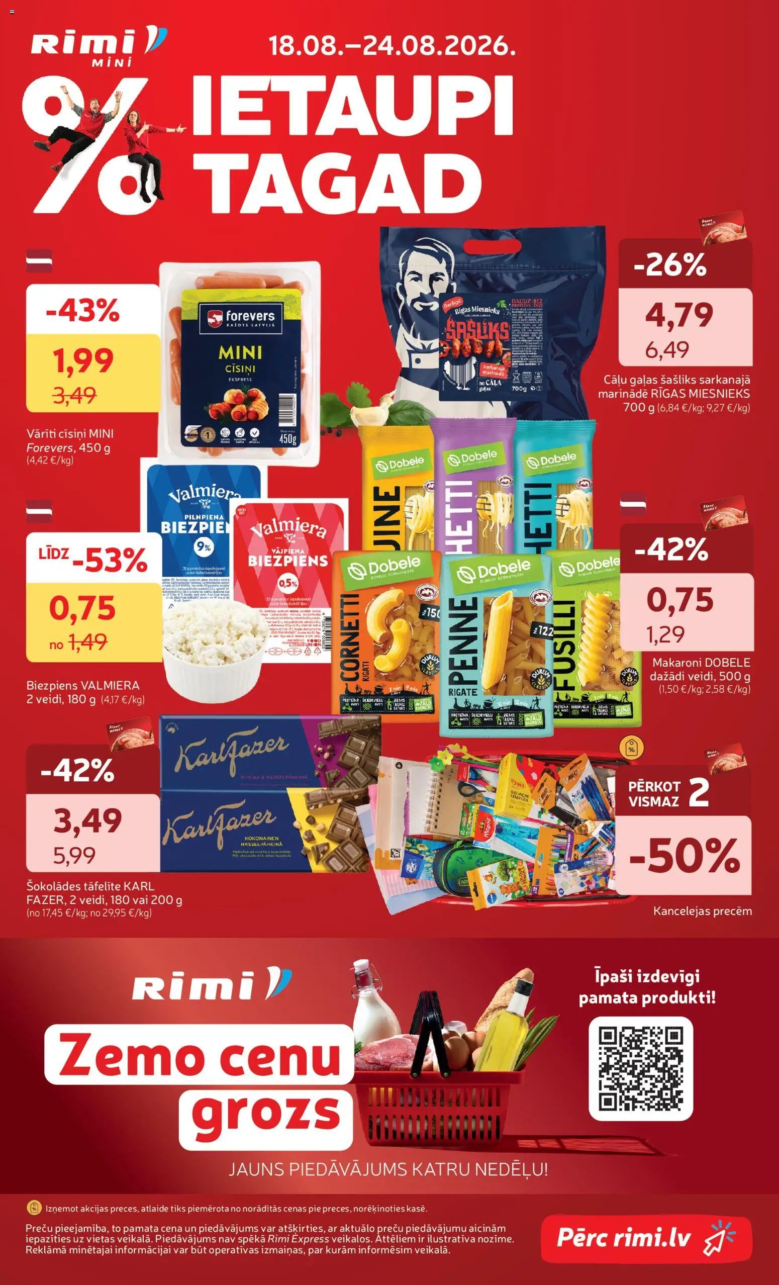 Rimi Mini Rimi akciju buklets