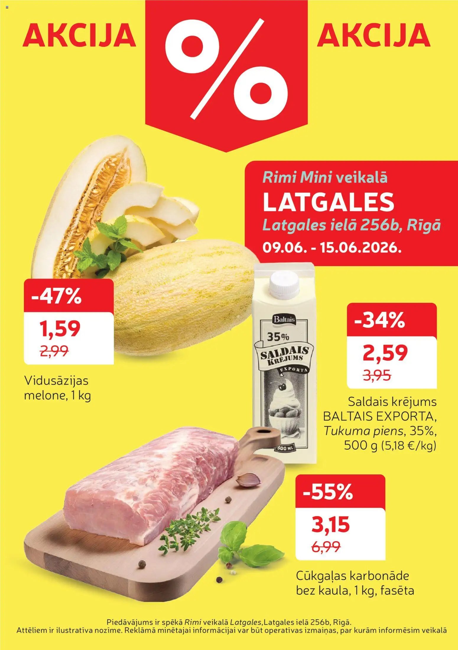Rimi Latgales piedāvājumi