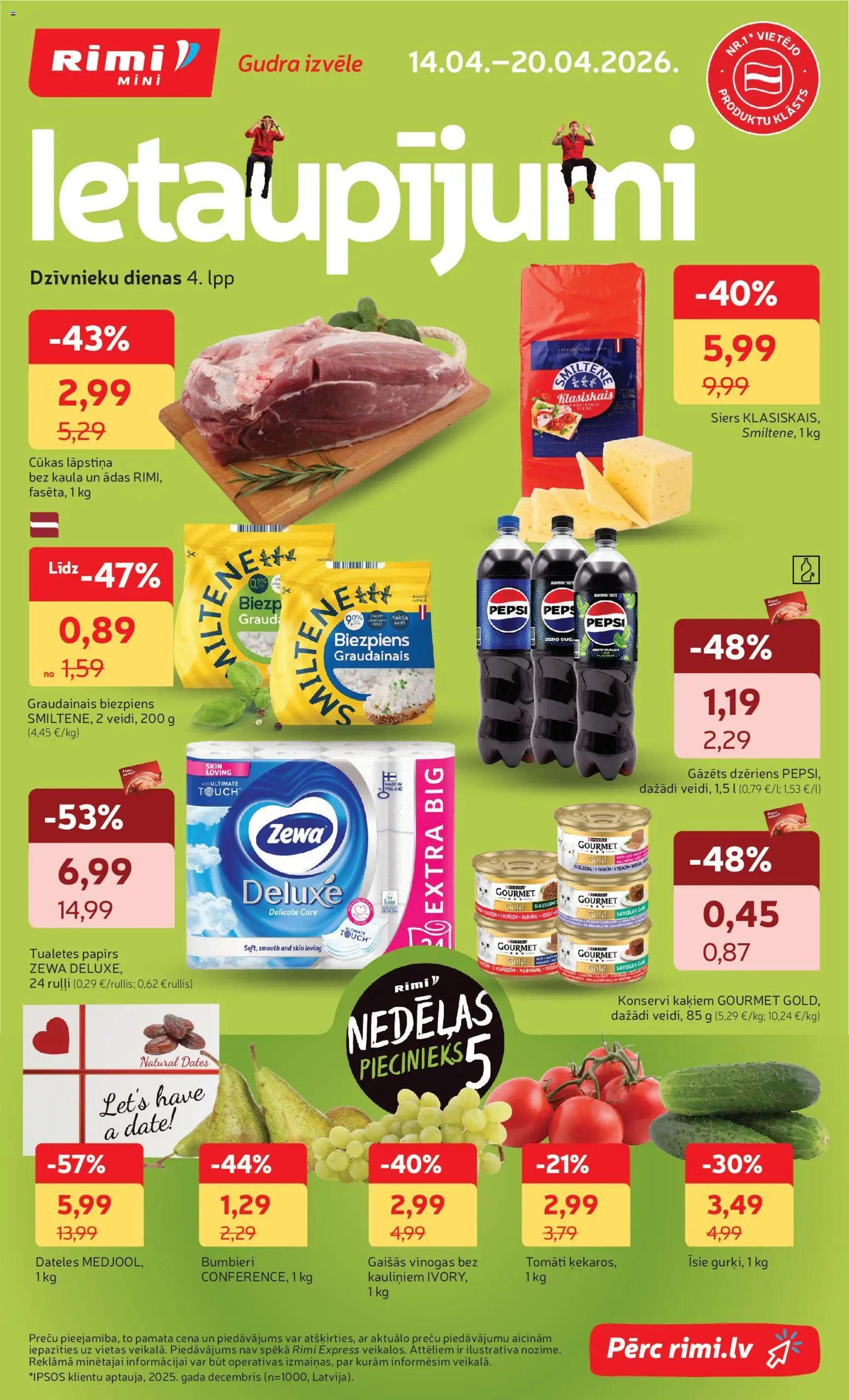 Rimi Mini Rimi akciju buklets