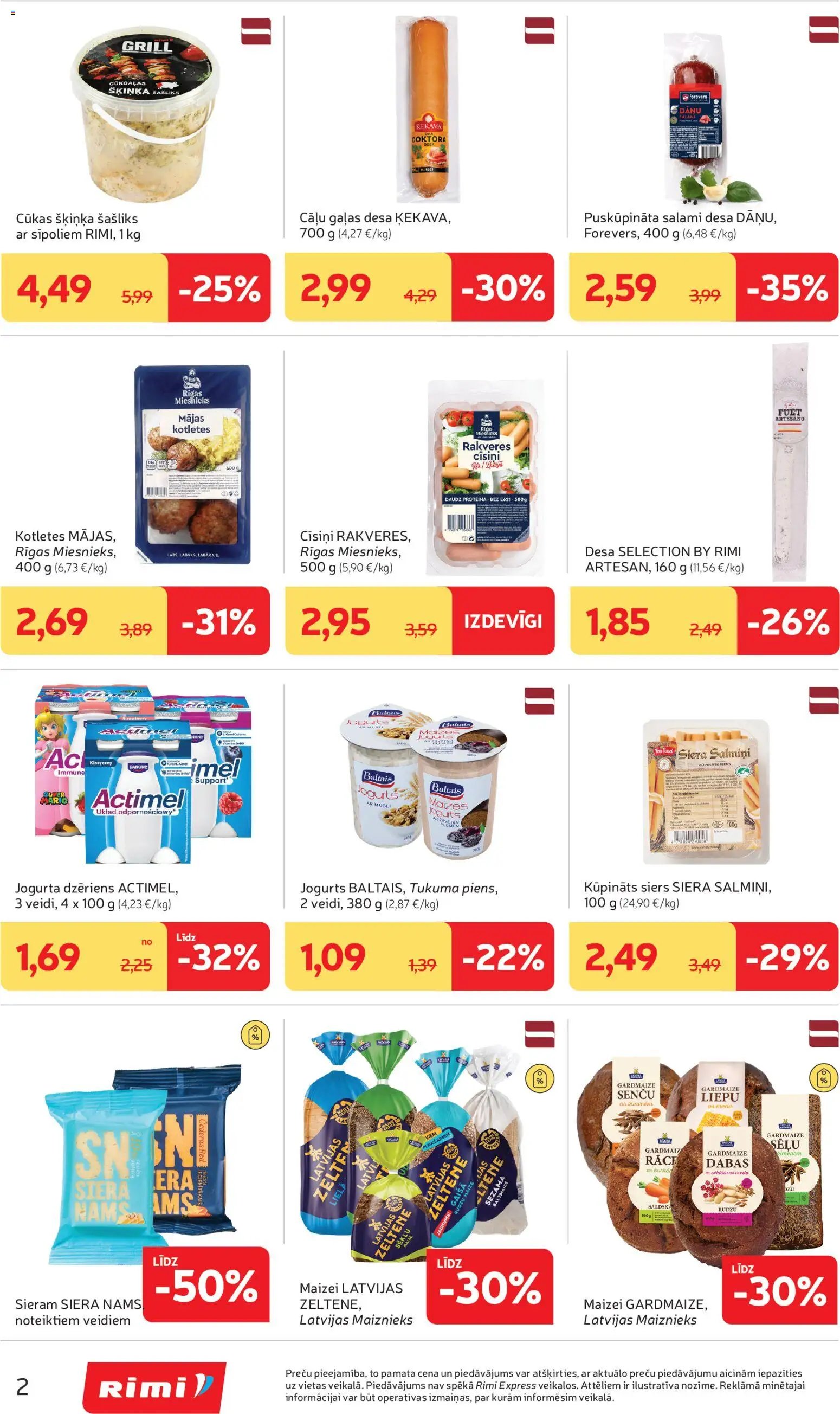 Rimi Mini Rimi akciju buklets