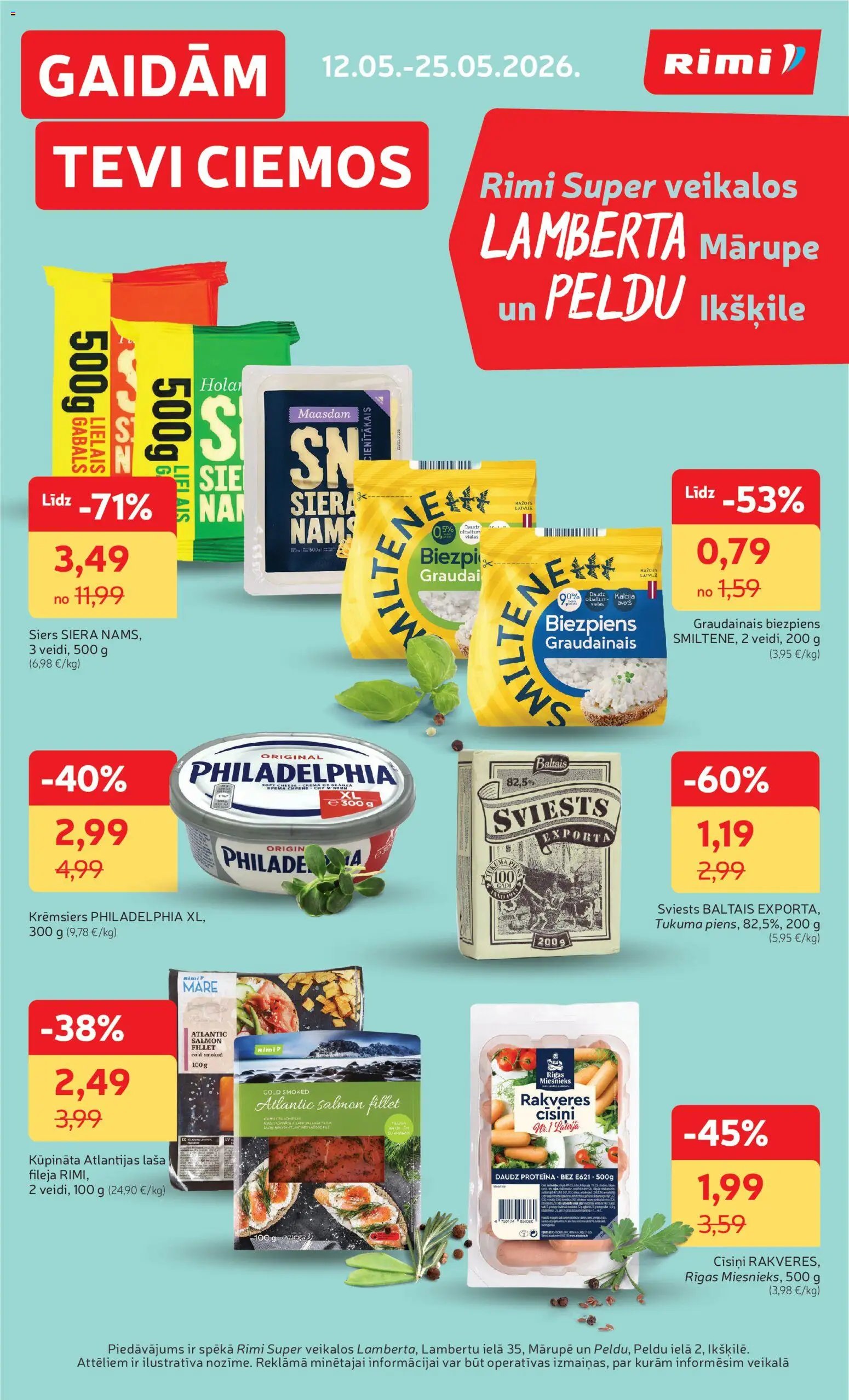 Rimi Lamberta Peldu specakcija