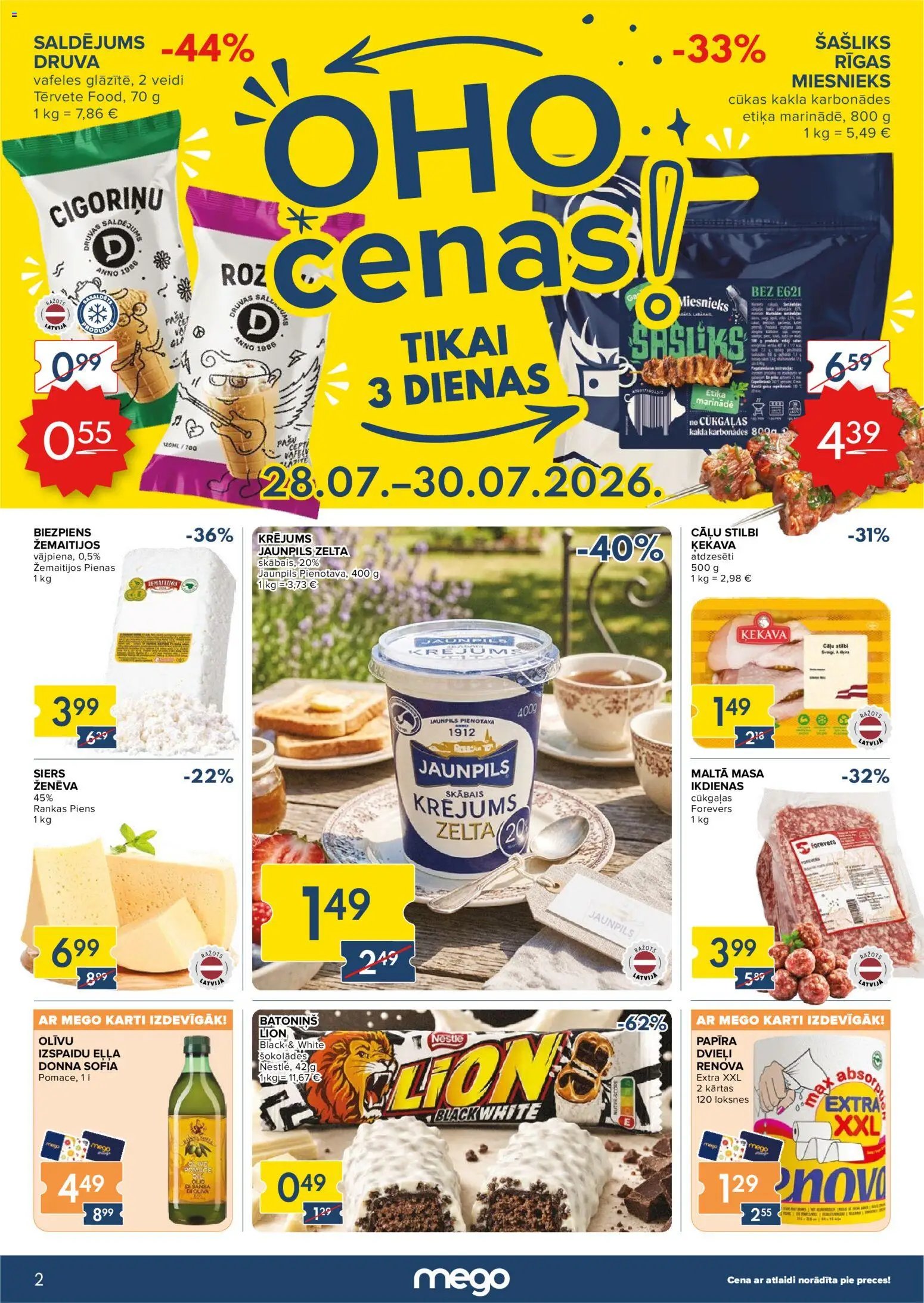 Mego Akciju buklets