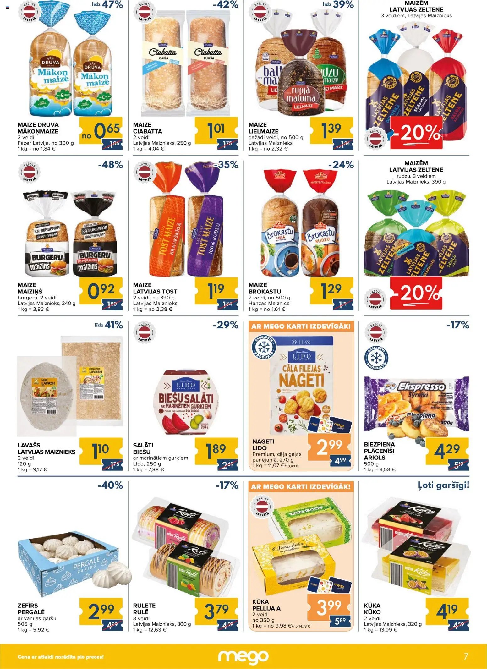 Mego Akciju buklets