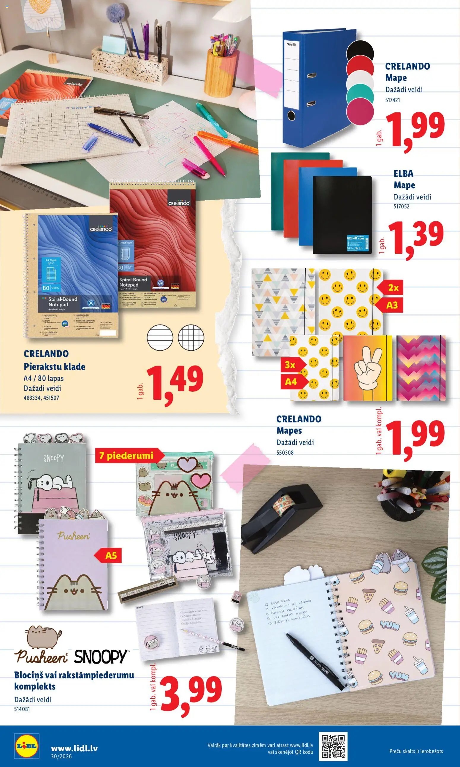Lidl Nepārtikas preču piedāvājums