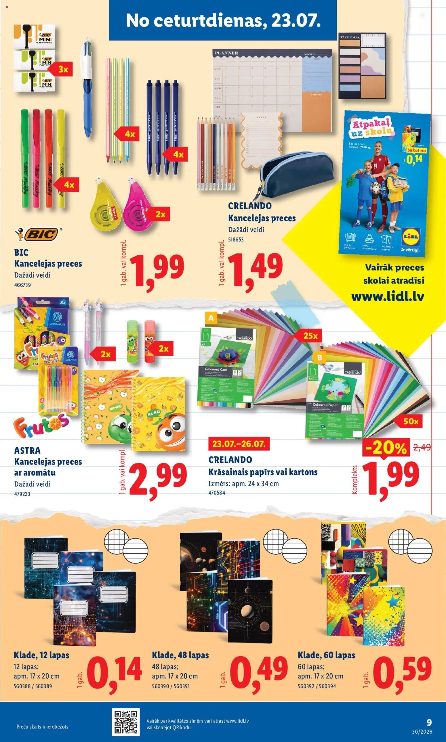 Lidl Nepārtikas preču piedāvājums
