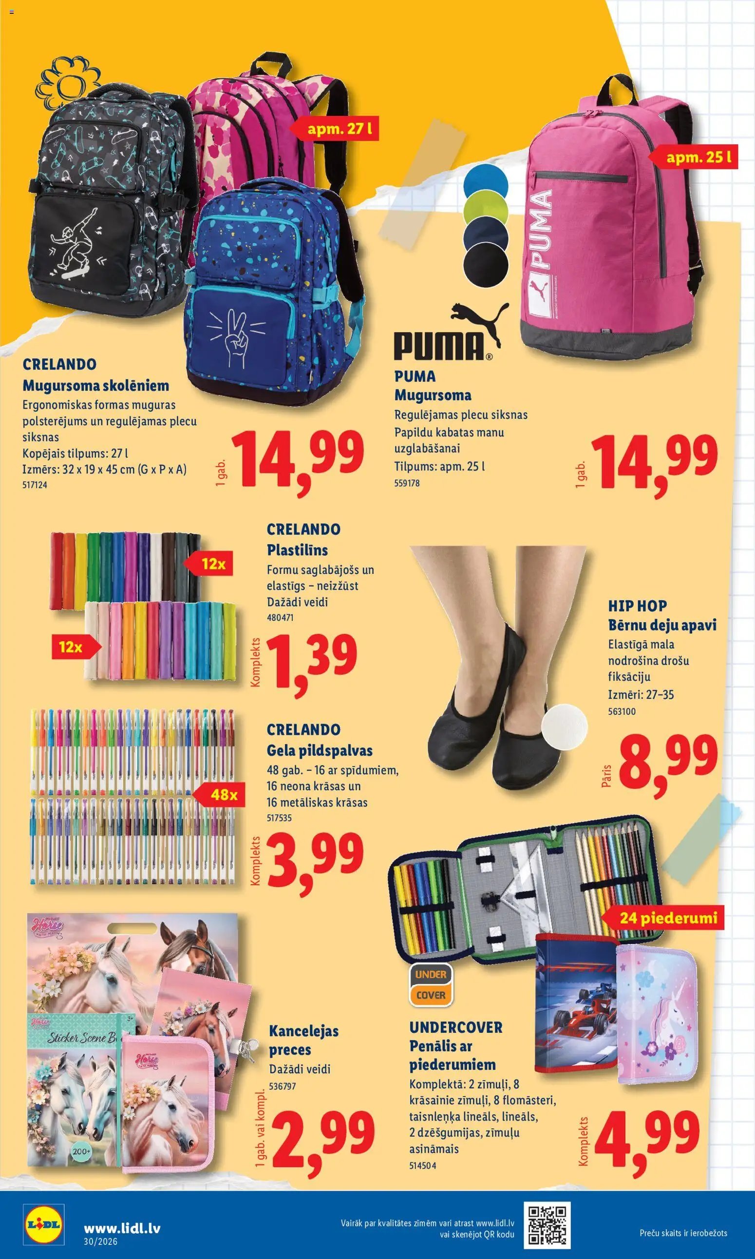 Lidl Nepārtikas preču piedāvājums