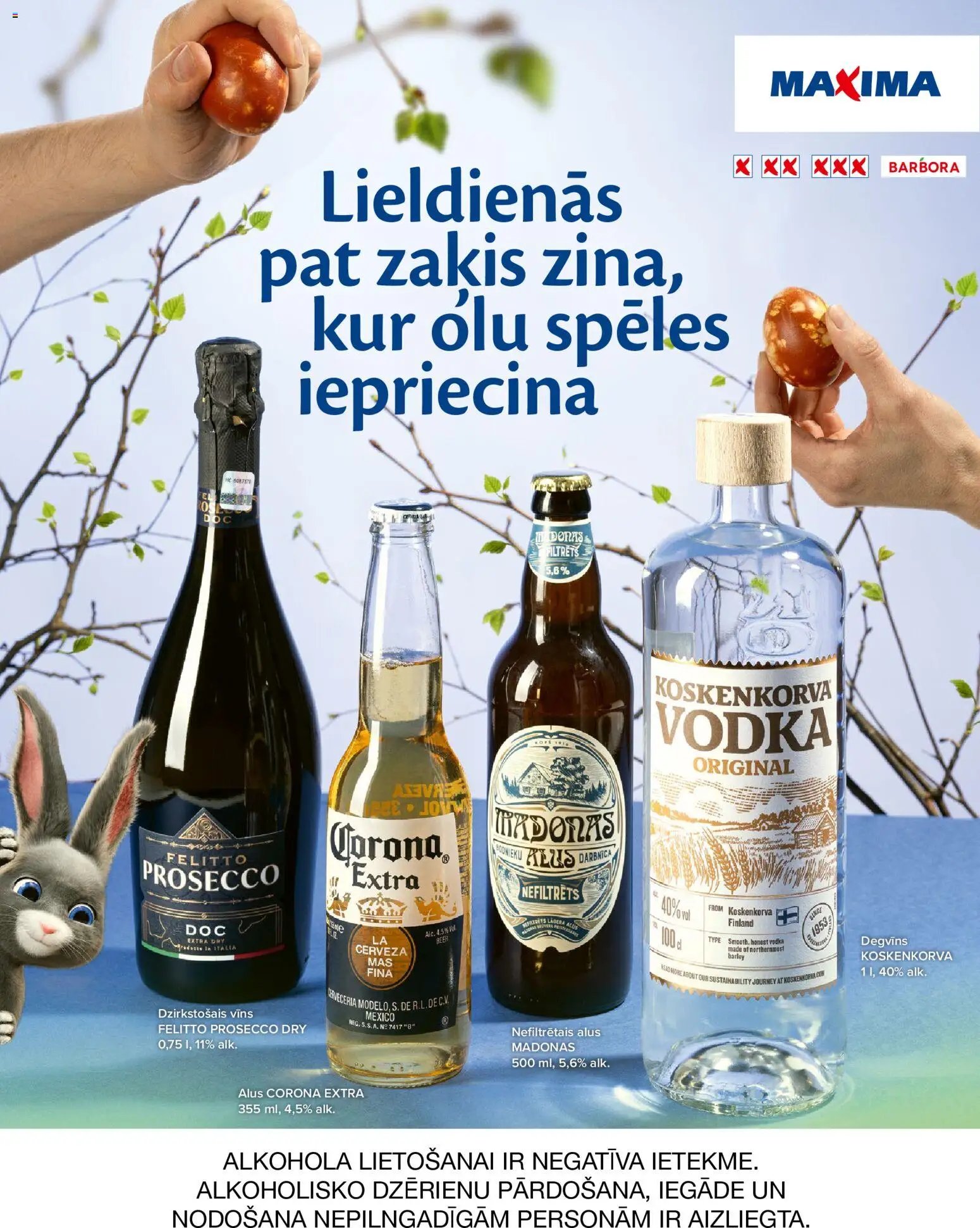 Maxima - Lieldienu dzērienu katalogs