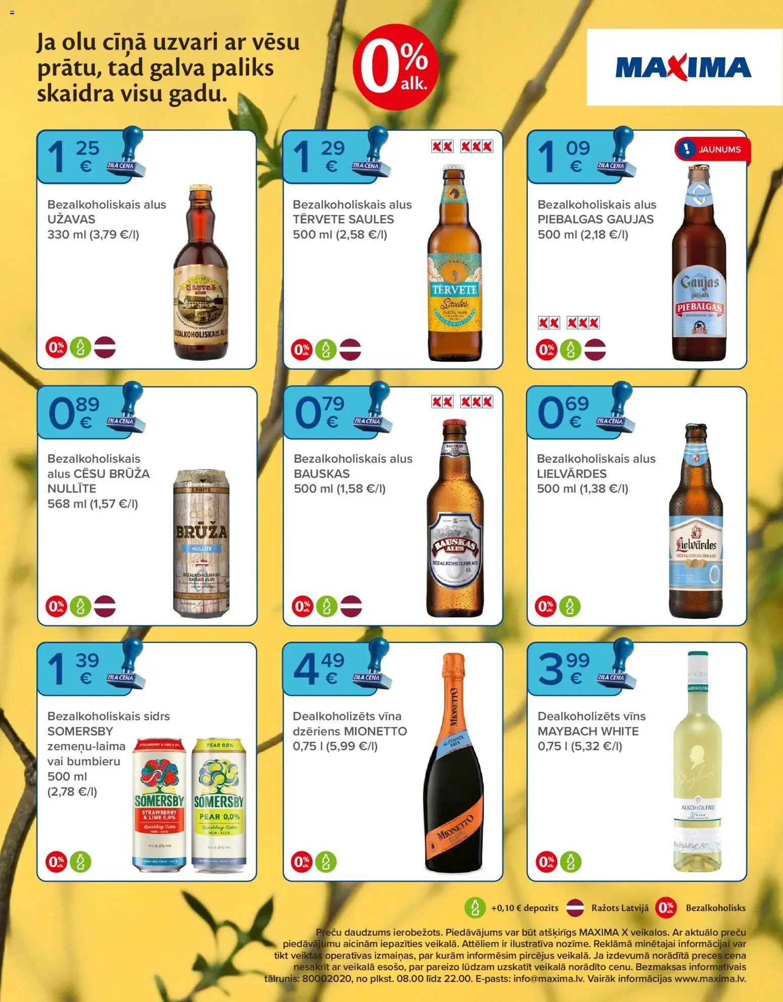 Maxima - Lieldienu dzērienu katalogs