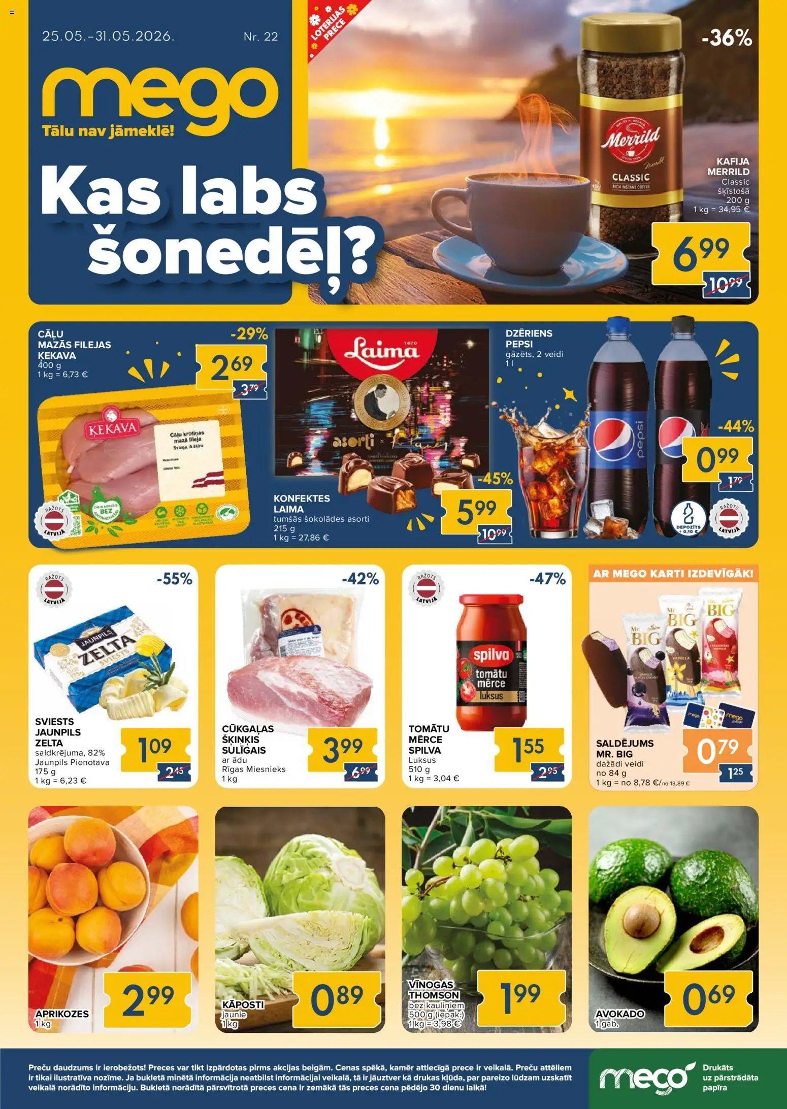 Mego - Akciju buklets