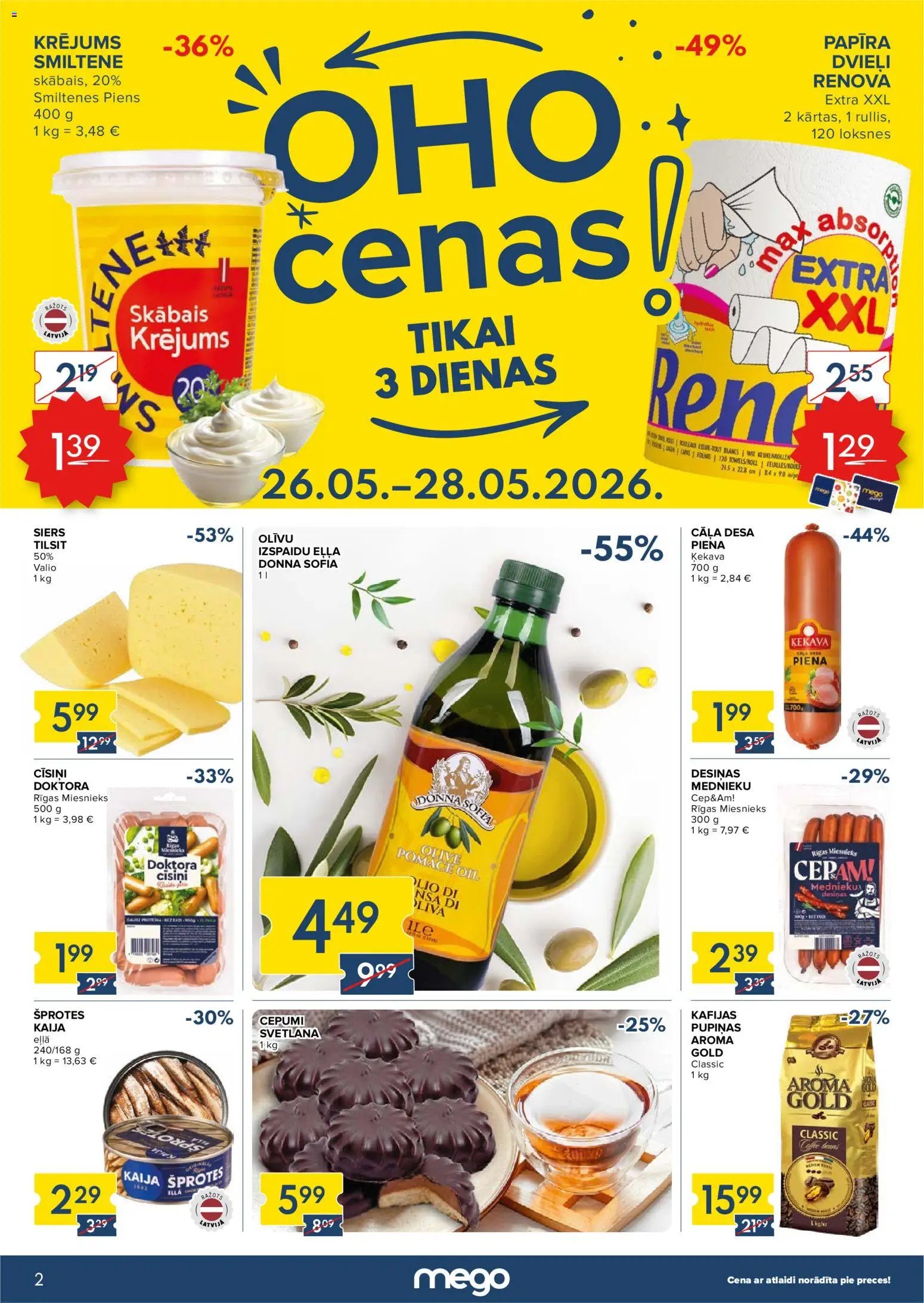 Mego - Akciju buklets