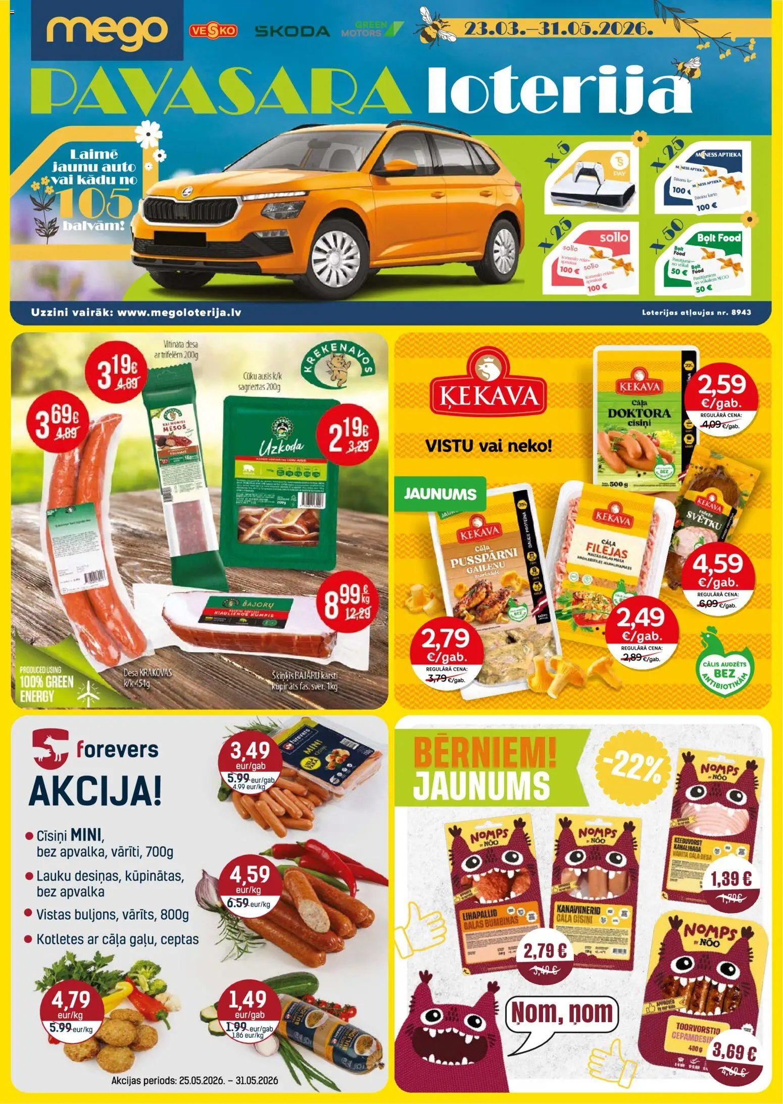 Mego - Akciju buklets