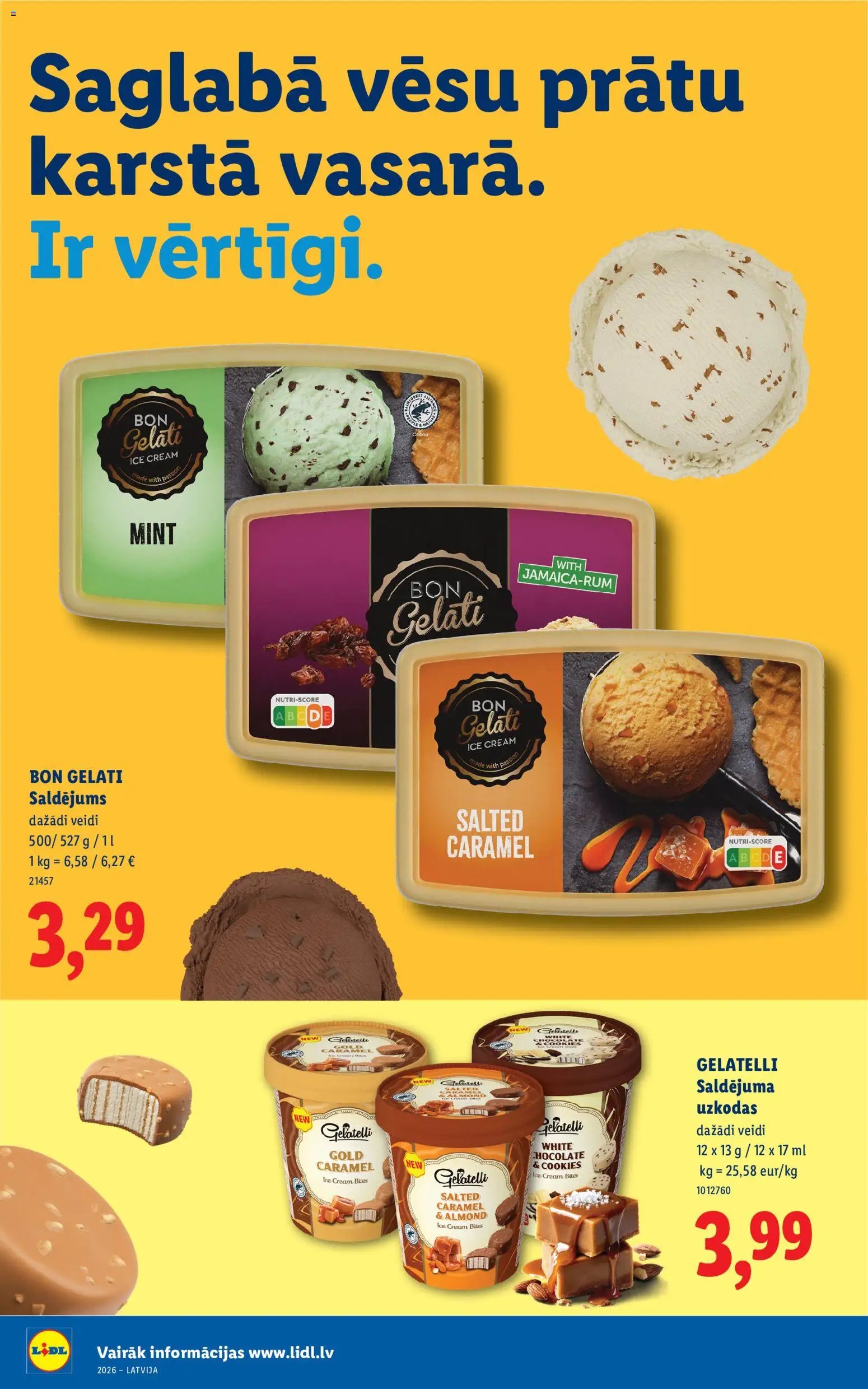 Lidl - Vairāk saldējuma. vairāk vasaras