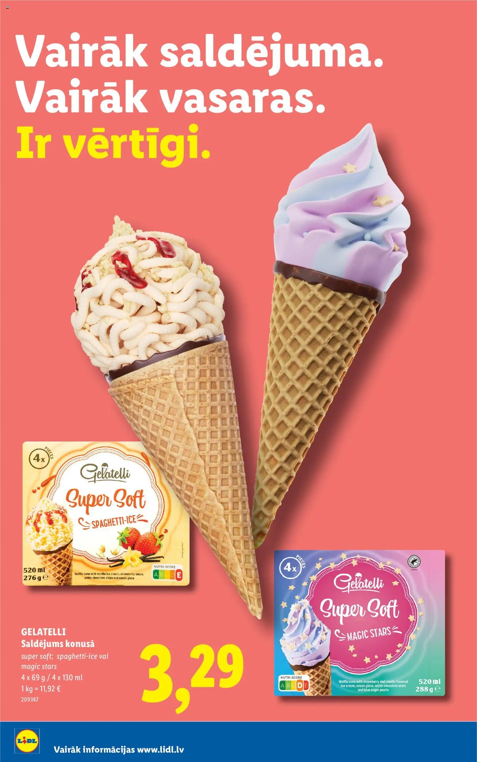 Lidl - Vairāk saldējuma. vairāk vasaras