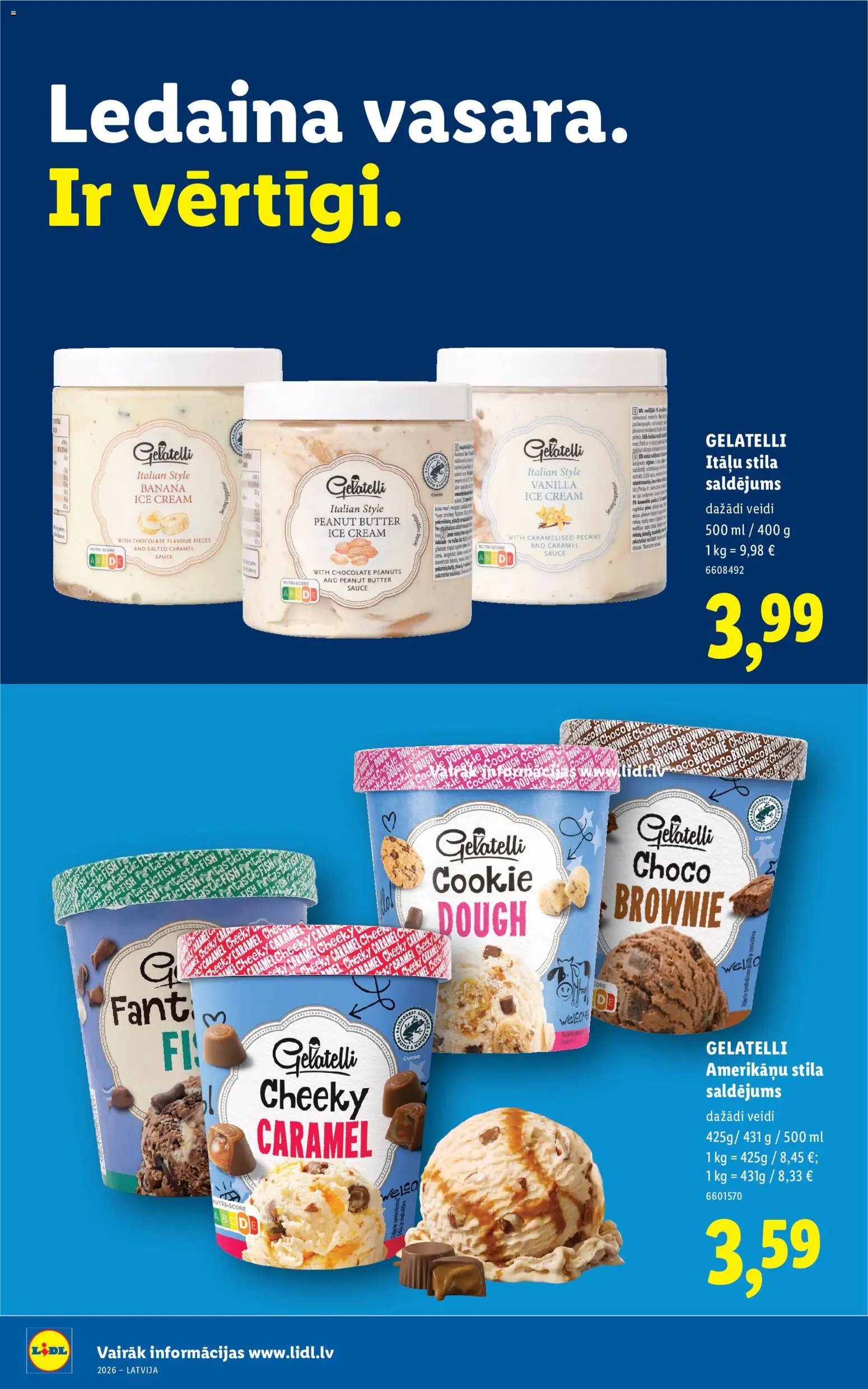 Lidl - Vairāk saldējuma. vairāk vasaras