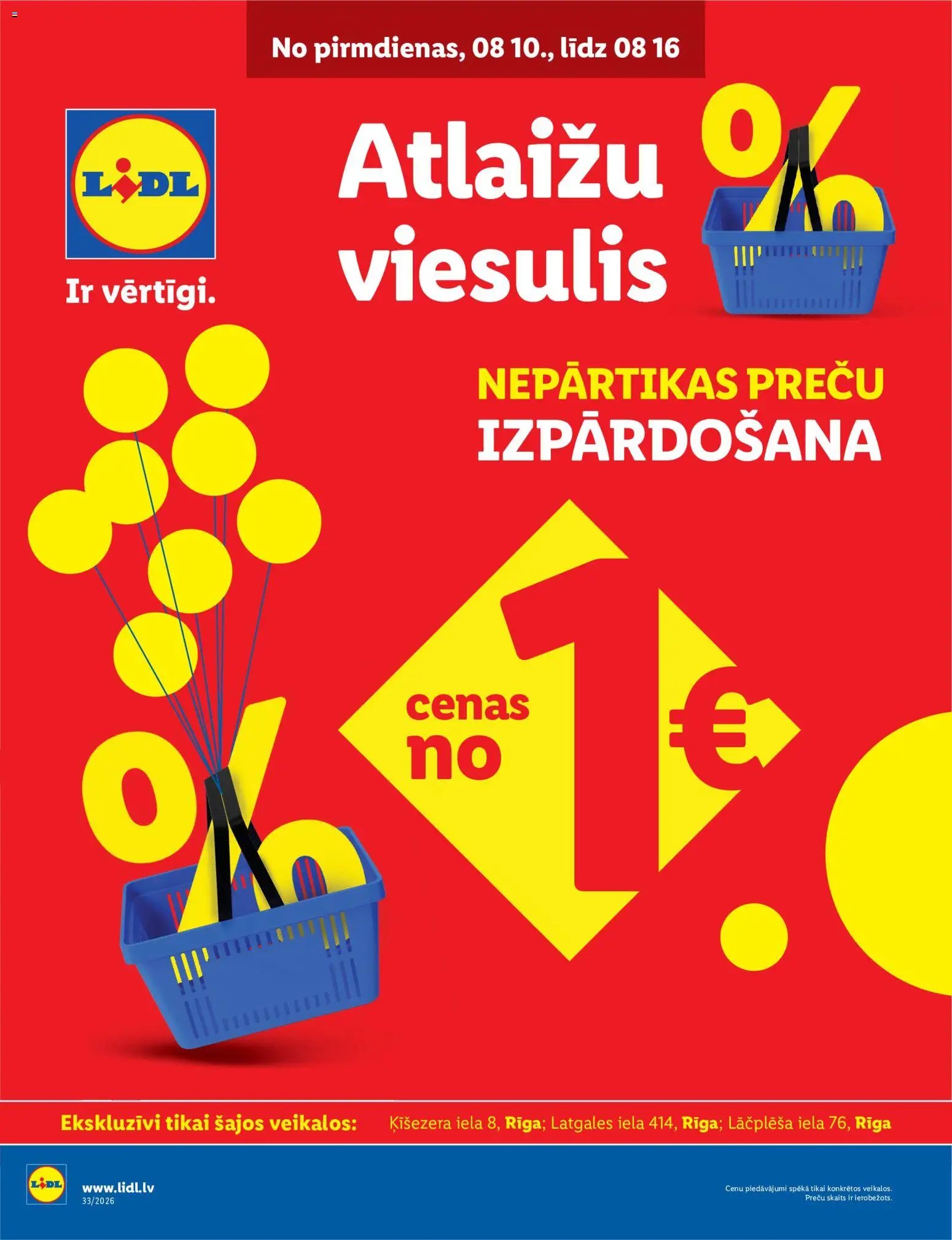 Lidl - Atlaižu viesulis no 10.08