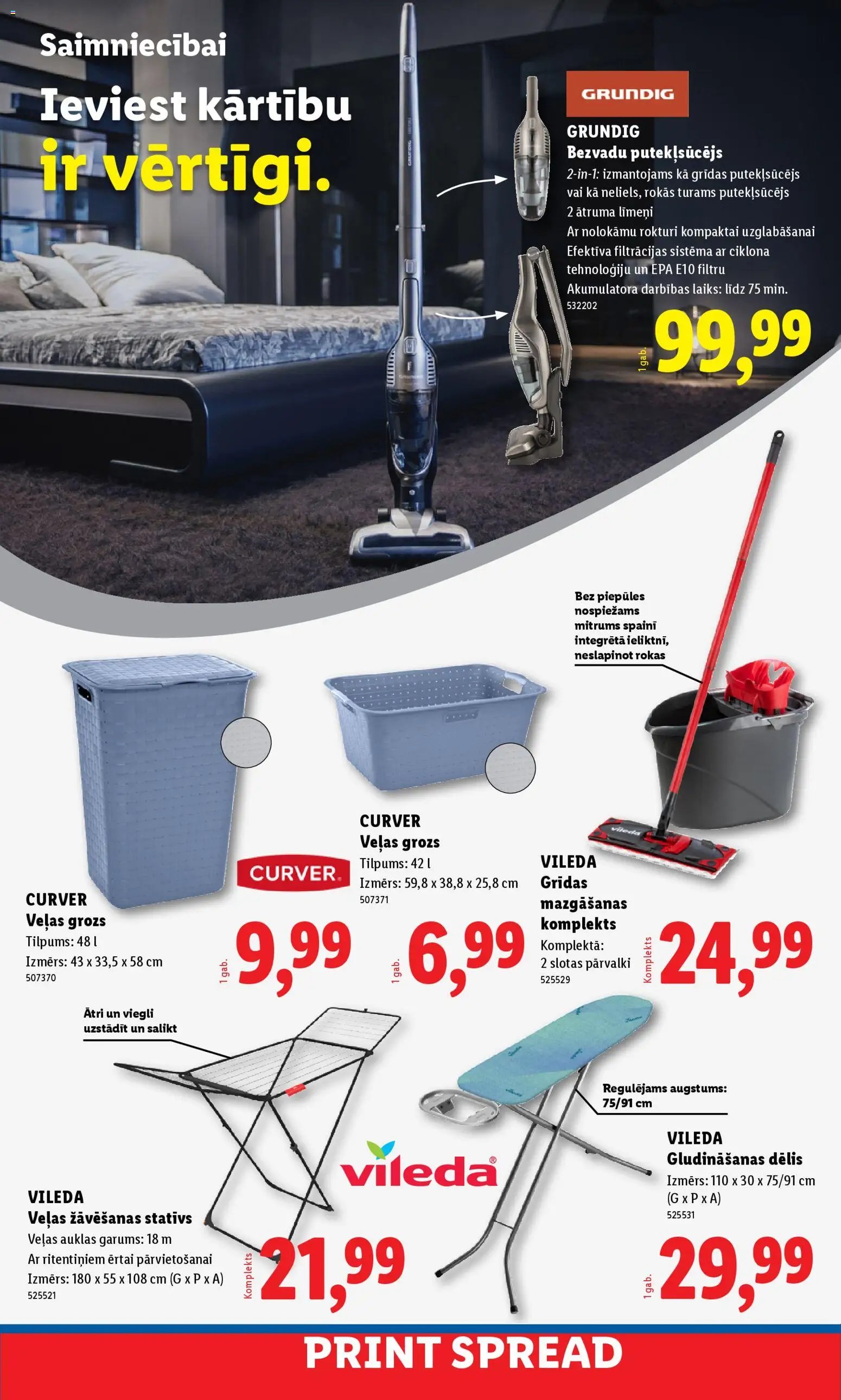 Lidl Nepārtikas preču piedāvājums