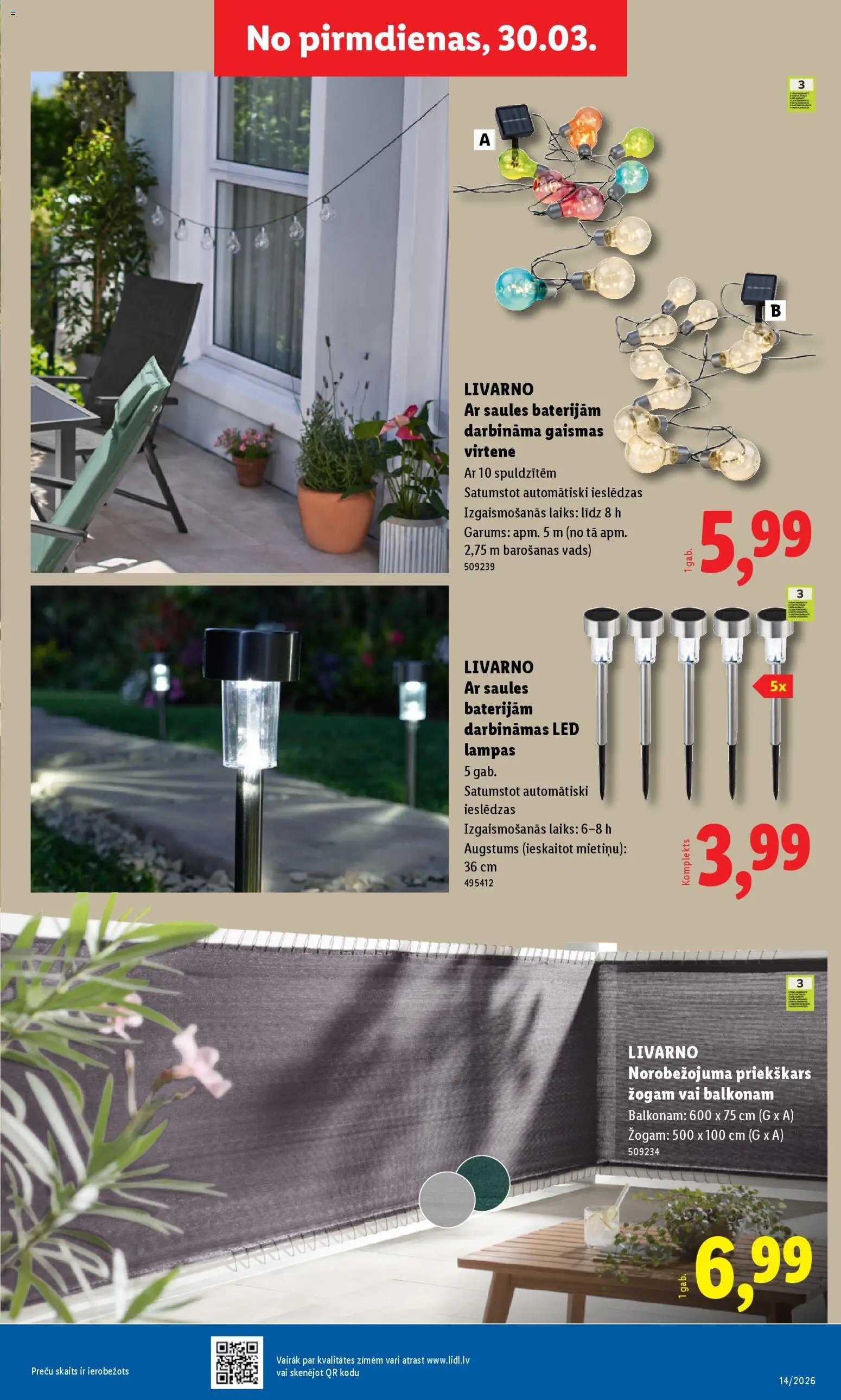 Lidl Nepārtikas preču piedāvājums