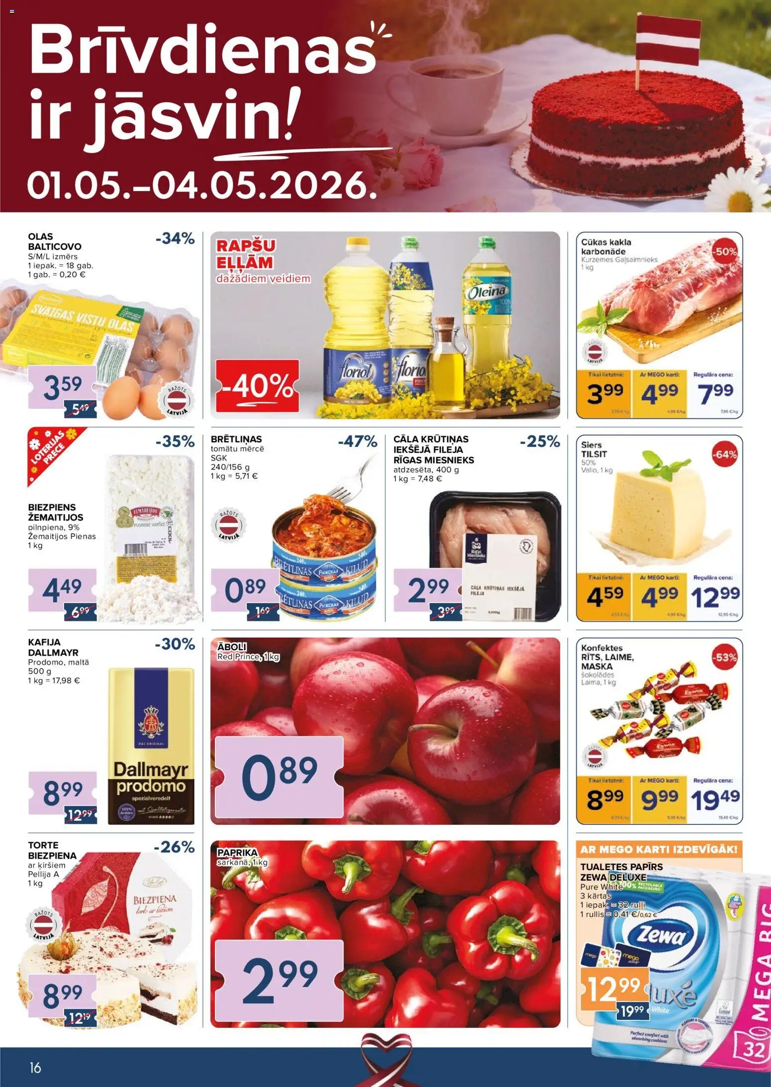 Mego - Akciju buklets