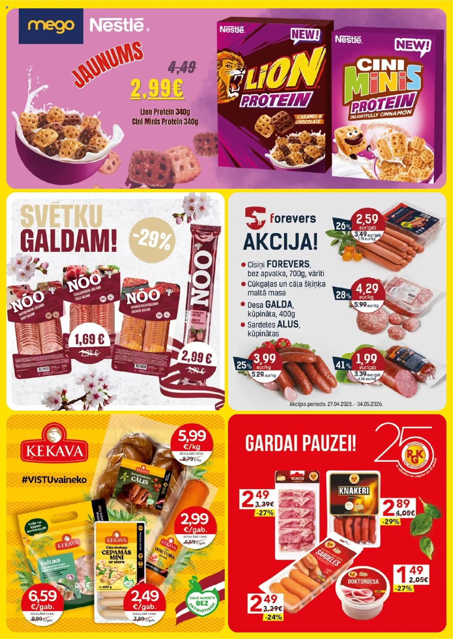 Mego - Akciju buklets