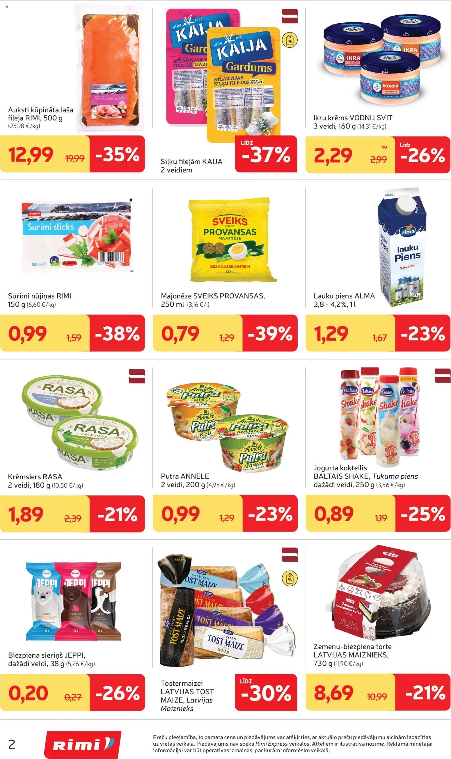 Rimi Mini Rimi akciju buklets