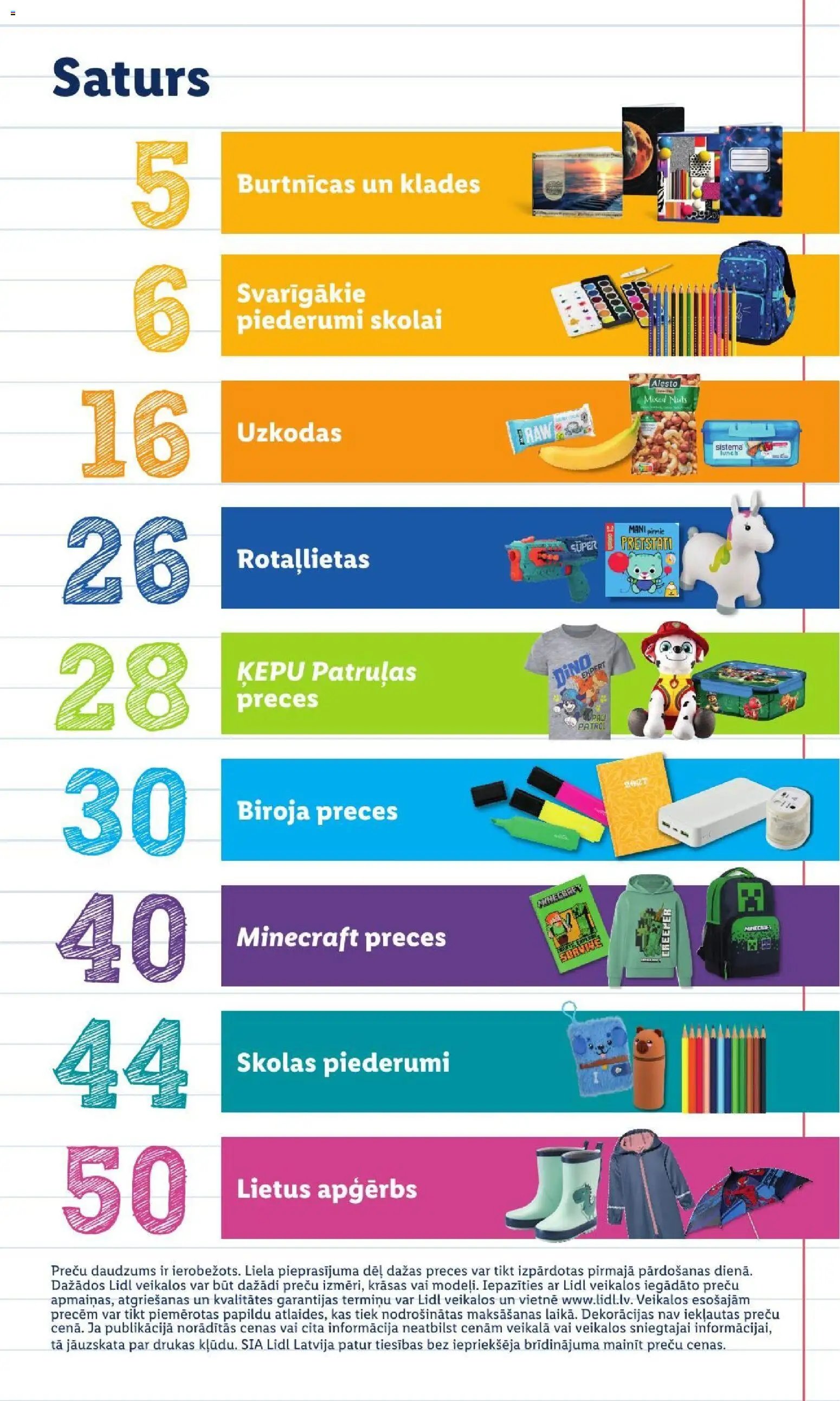 Lidl - Atpakaļ uz skolu