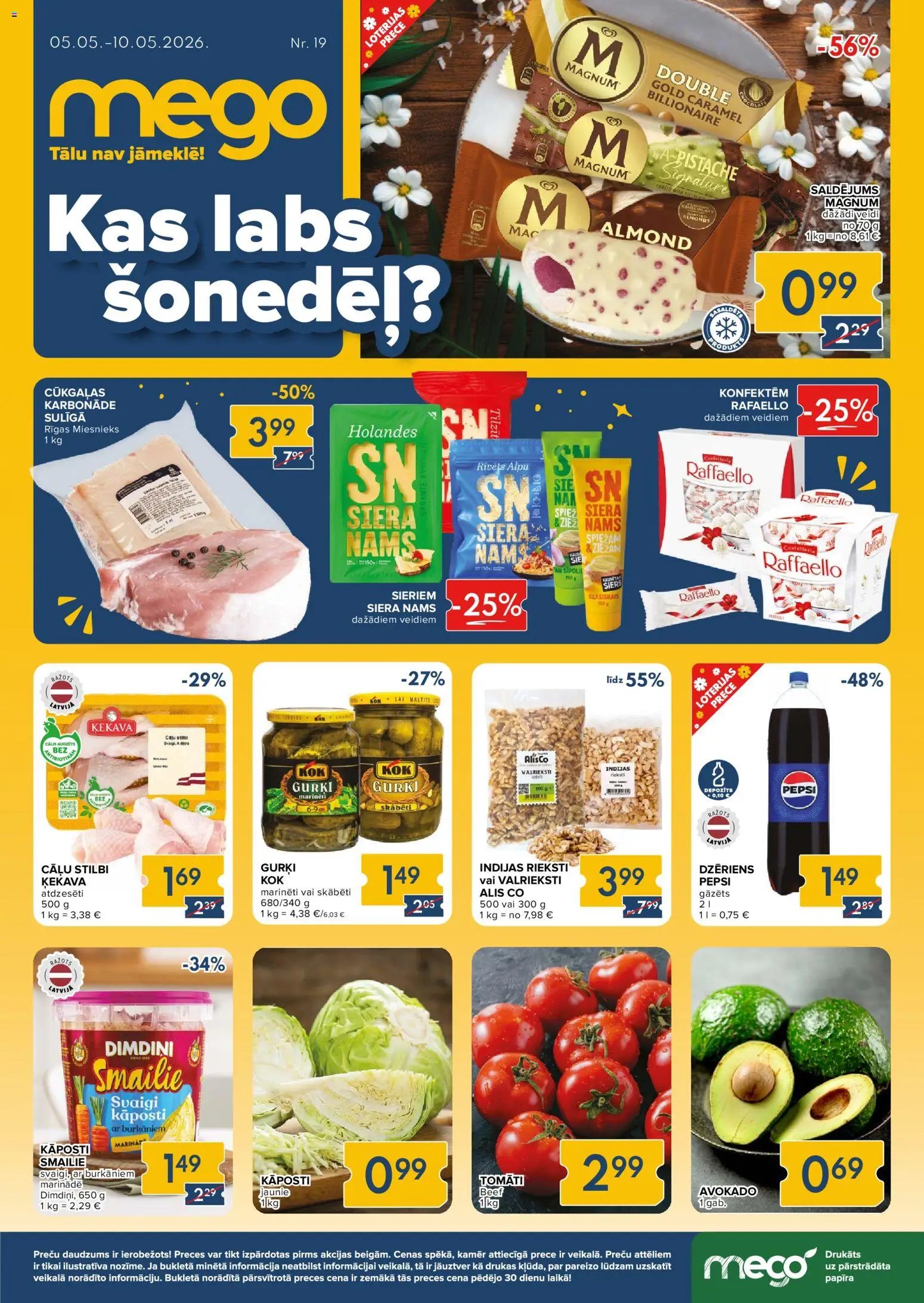 Mego Akciju buklets
