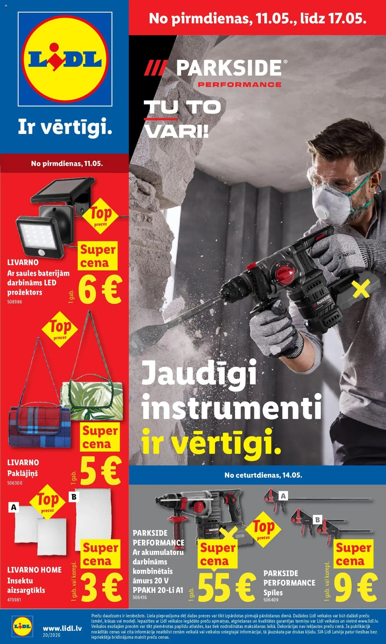 Lidl Nepārtikas preču piedāvājums