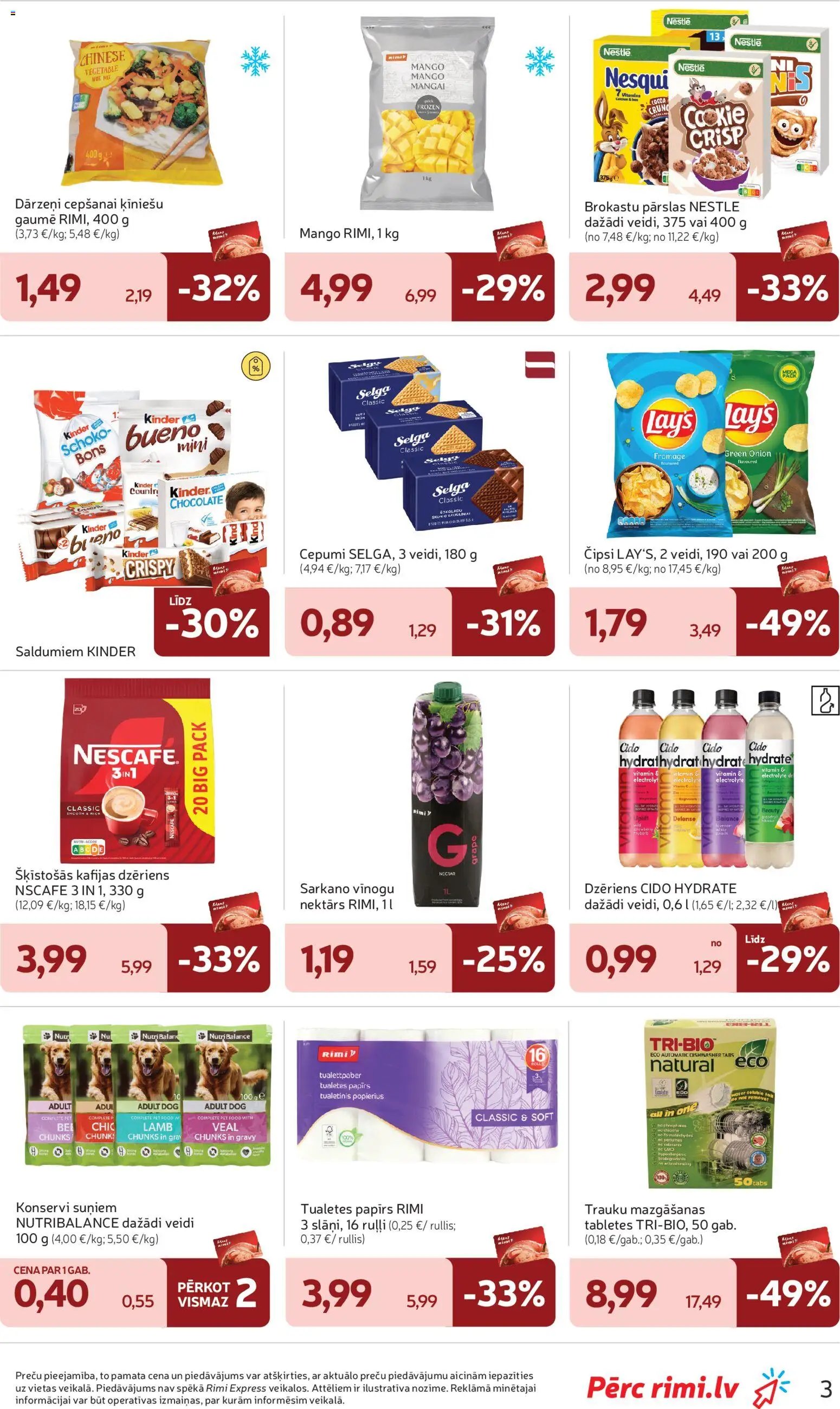 Rimi Mini Rimi akciju buklets