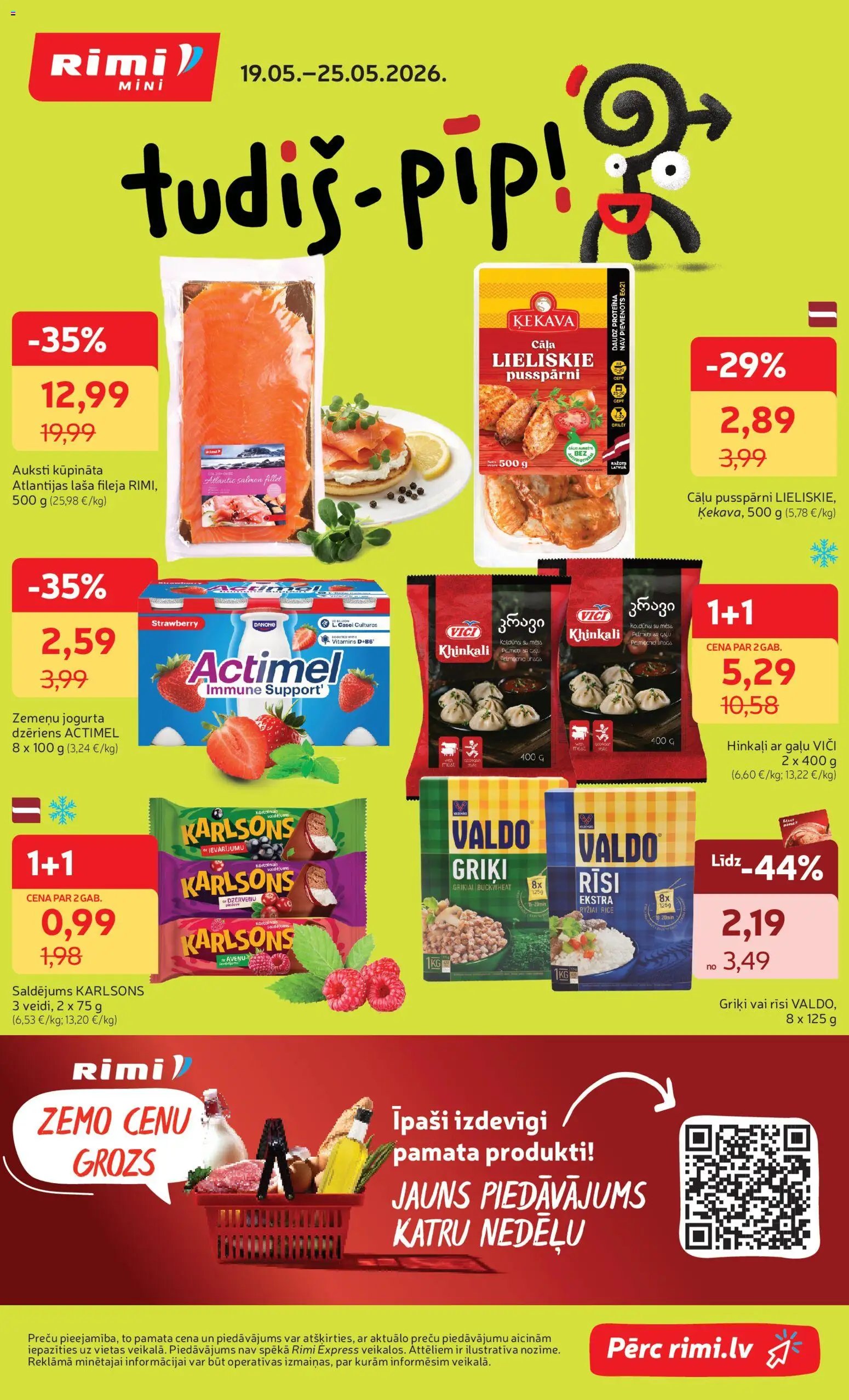 Rimi Mini Rimi akciju buklets
