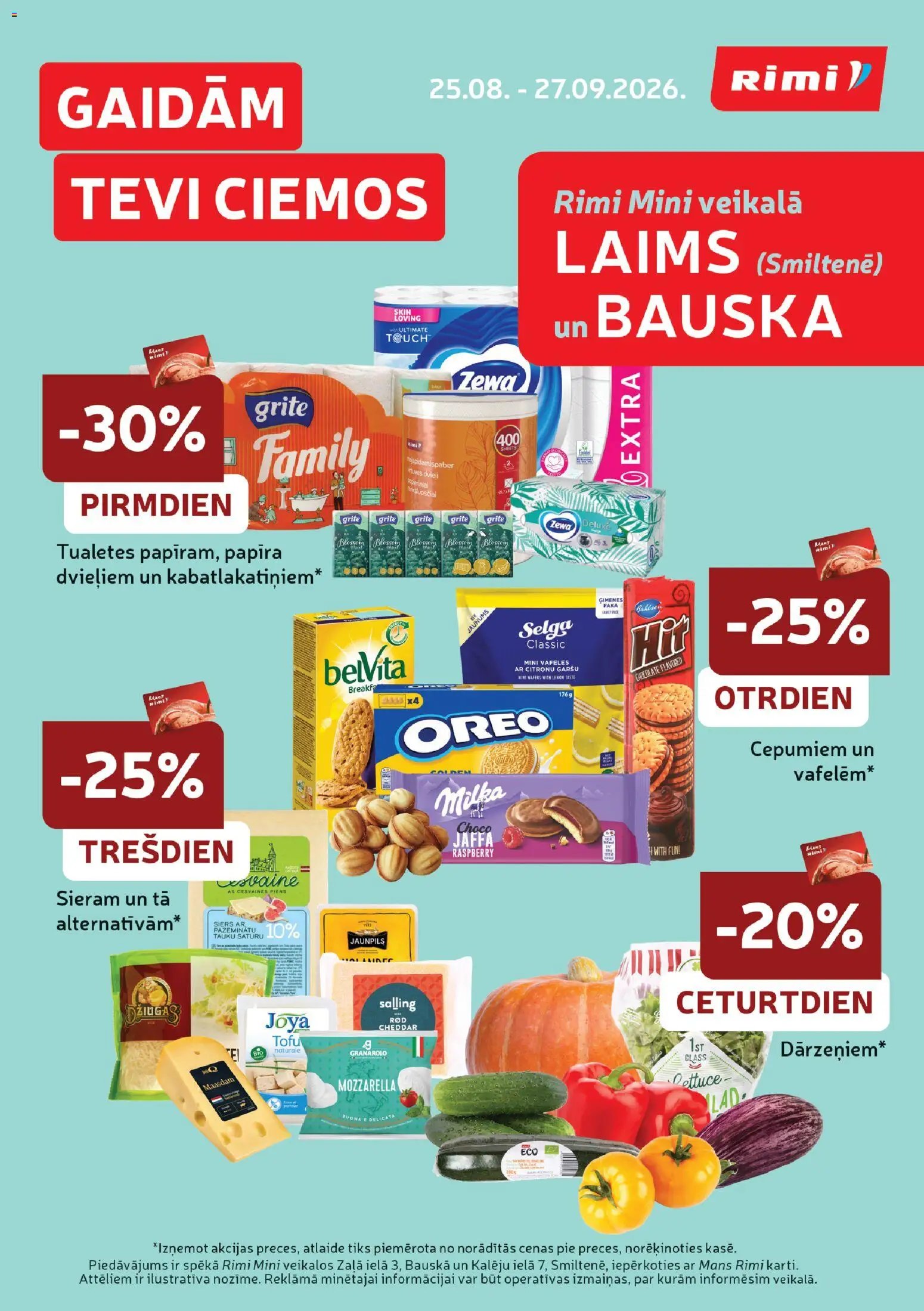 Rimi Smiltene Bauska piedavajumi