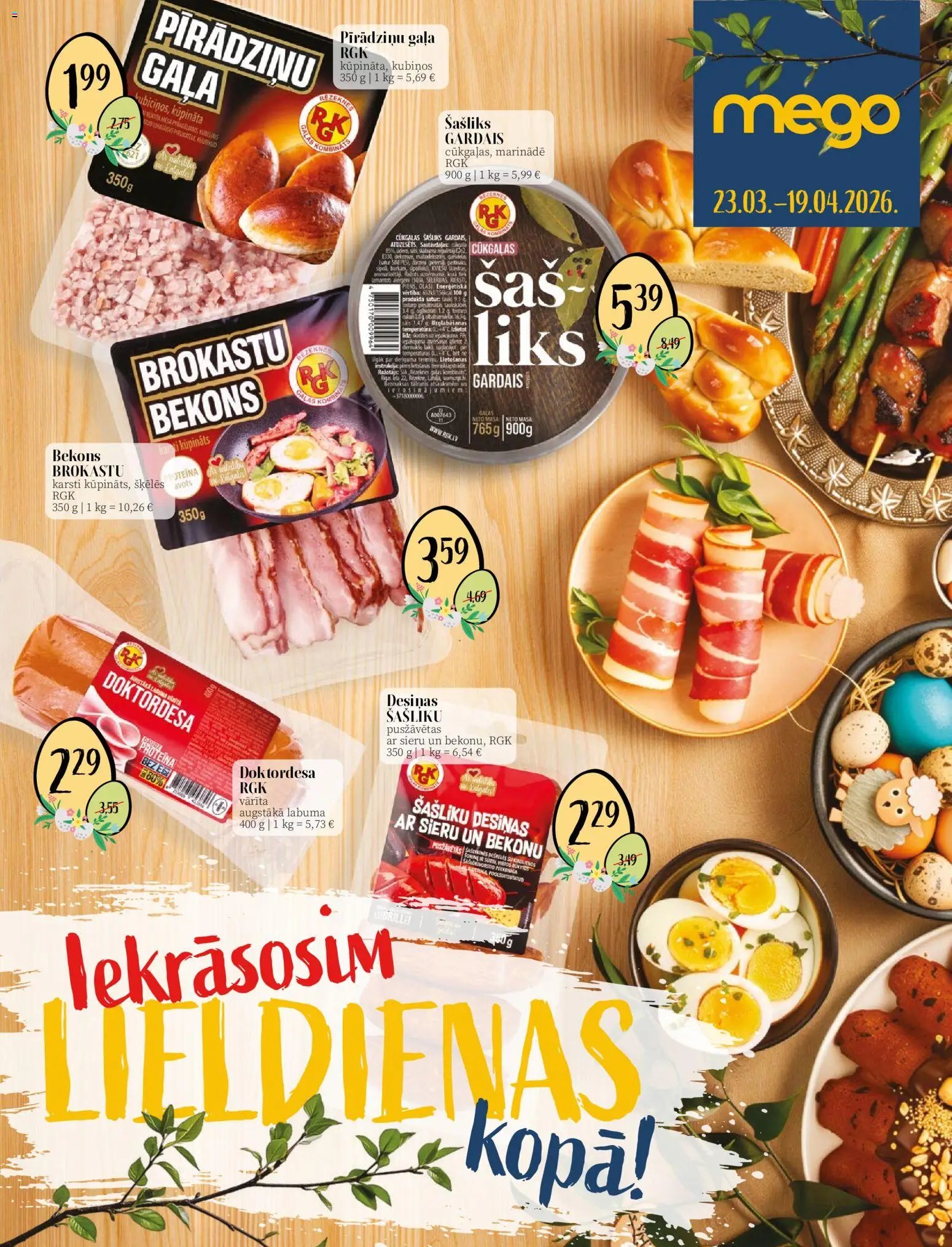 Mego - Akciju buklets