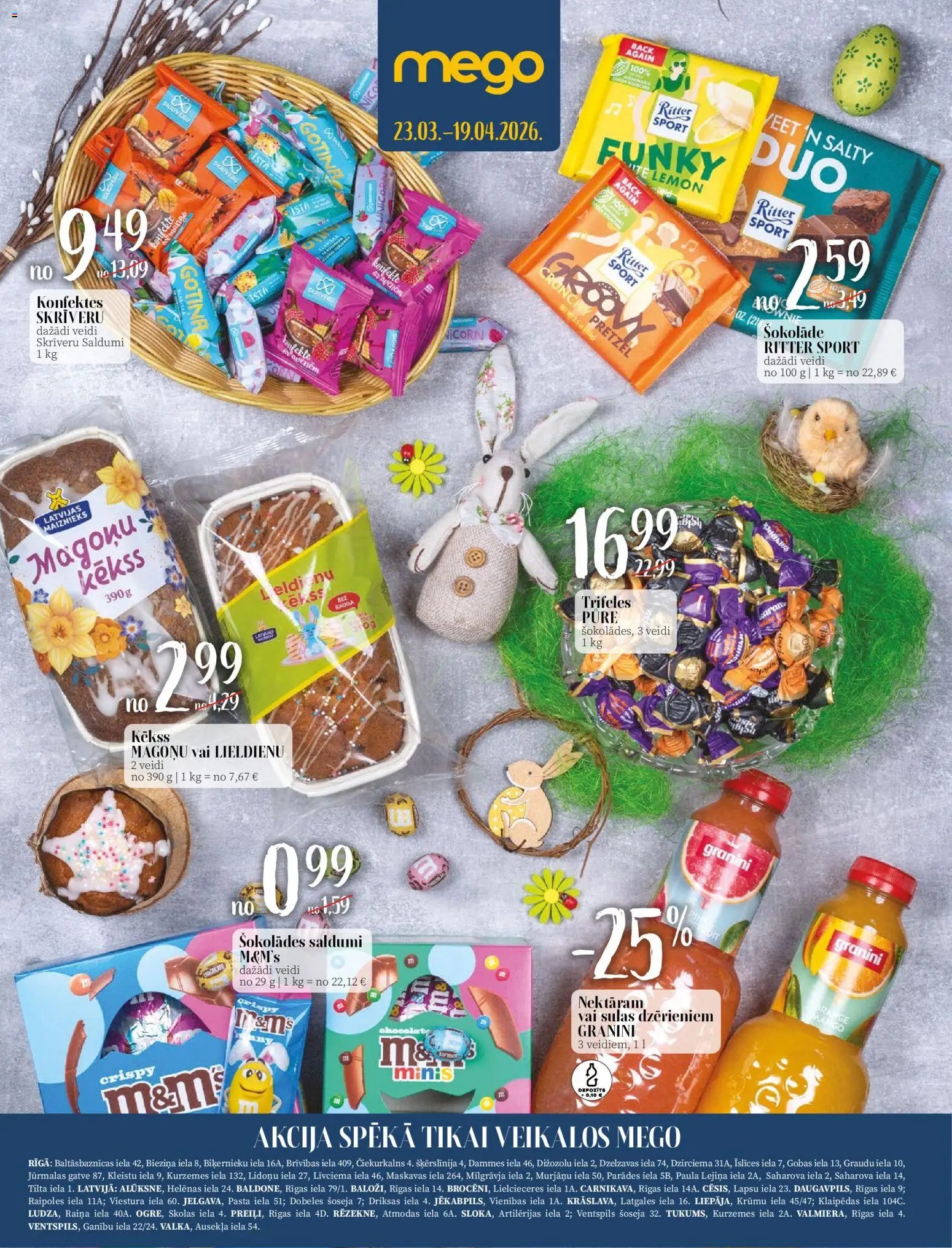 Mego - Akciju buklets